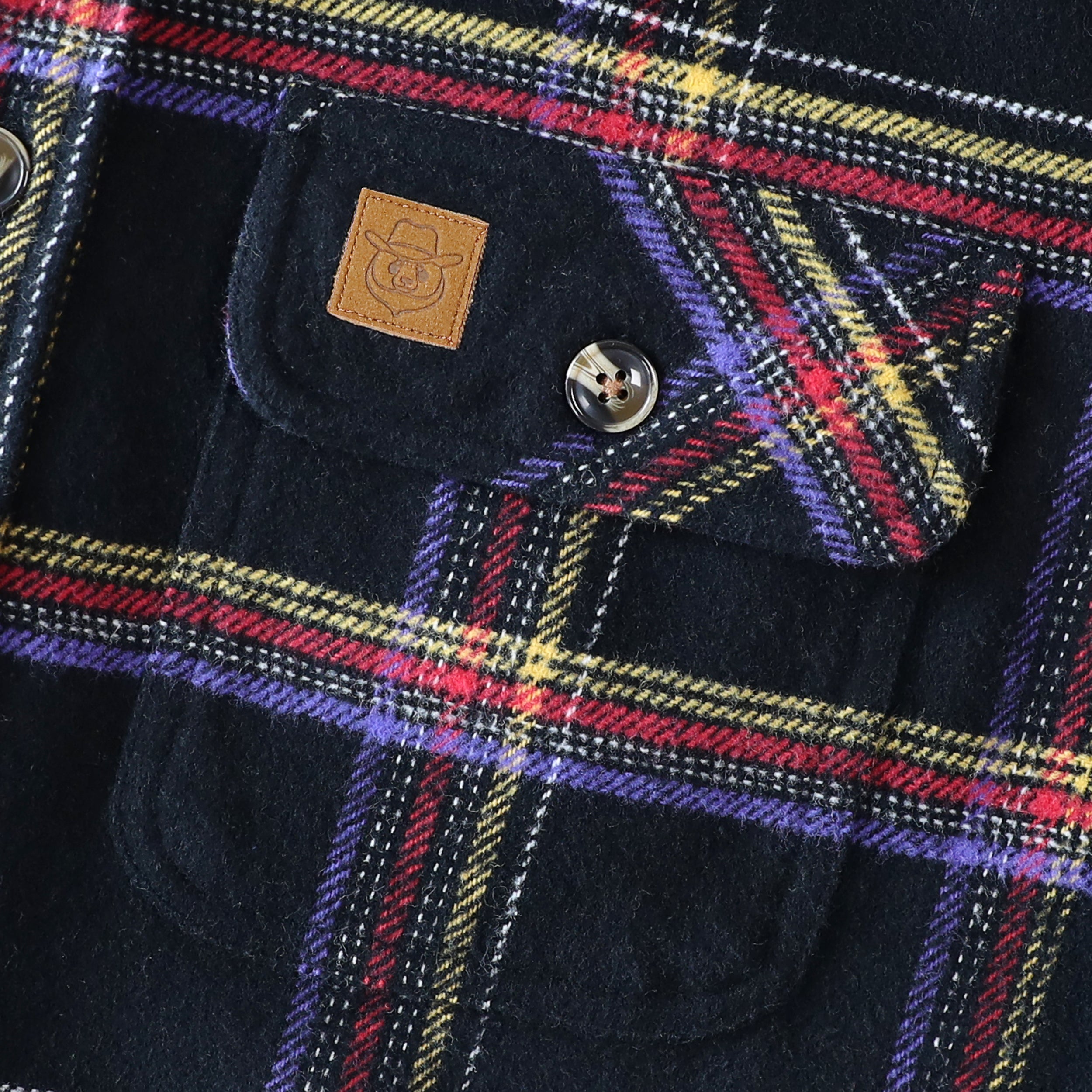 Dubinik® 13oz Ultra Heavyweight Flannel Shirt for Men Long Sleeve Casual Button Down Soft Pure Cotton Plaid Warm Suede Cuffs#0082007