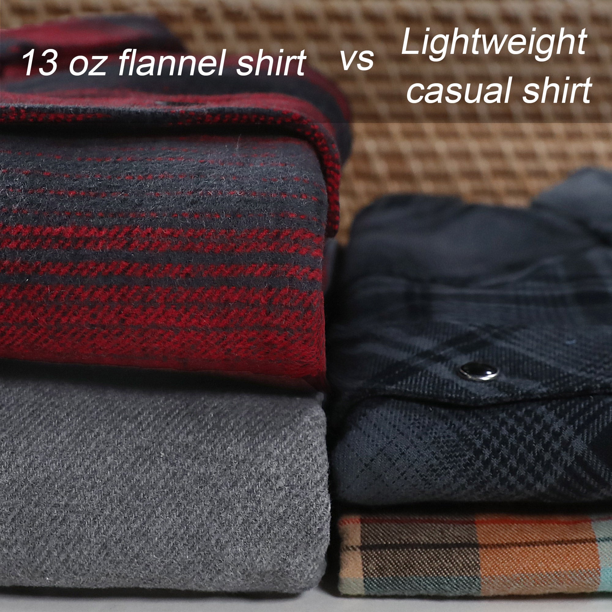 Dubinik® 13oz Ultra Heavyweight Flannel Shirt for Men Long Sleeve Mens Plaid Button Down Shirts for Men Vintage 100% Cotton#0081007