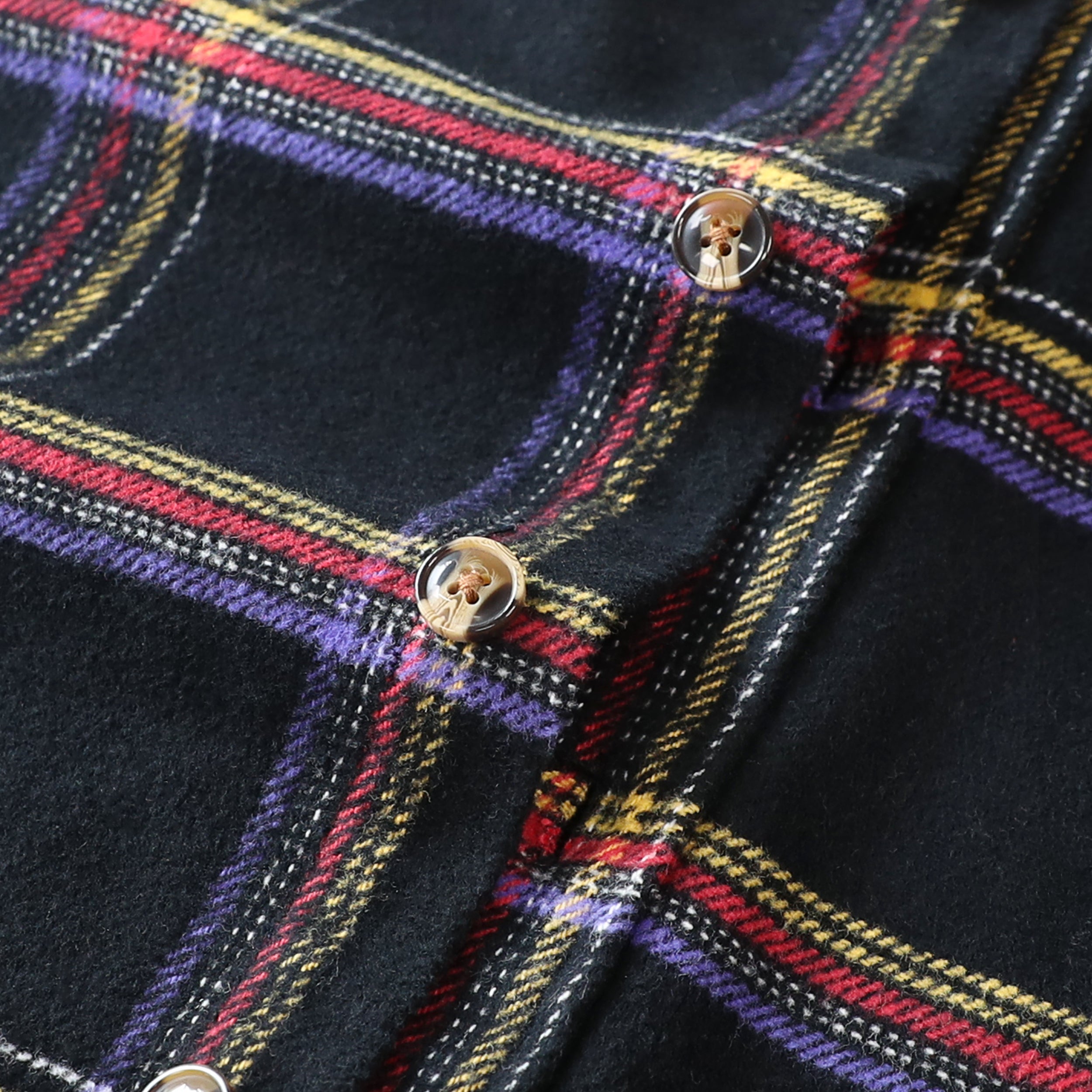 Dubinik® 13oz Ultra Heavyweight Flannel Shirt for Men Long Sleeve Casual Button Down Soft Pure Cotton Plaid Warm Suede Cuffs#0082007