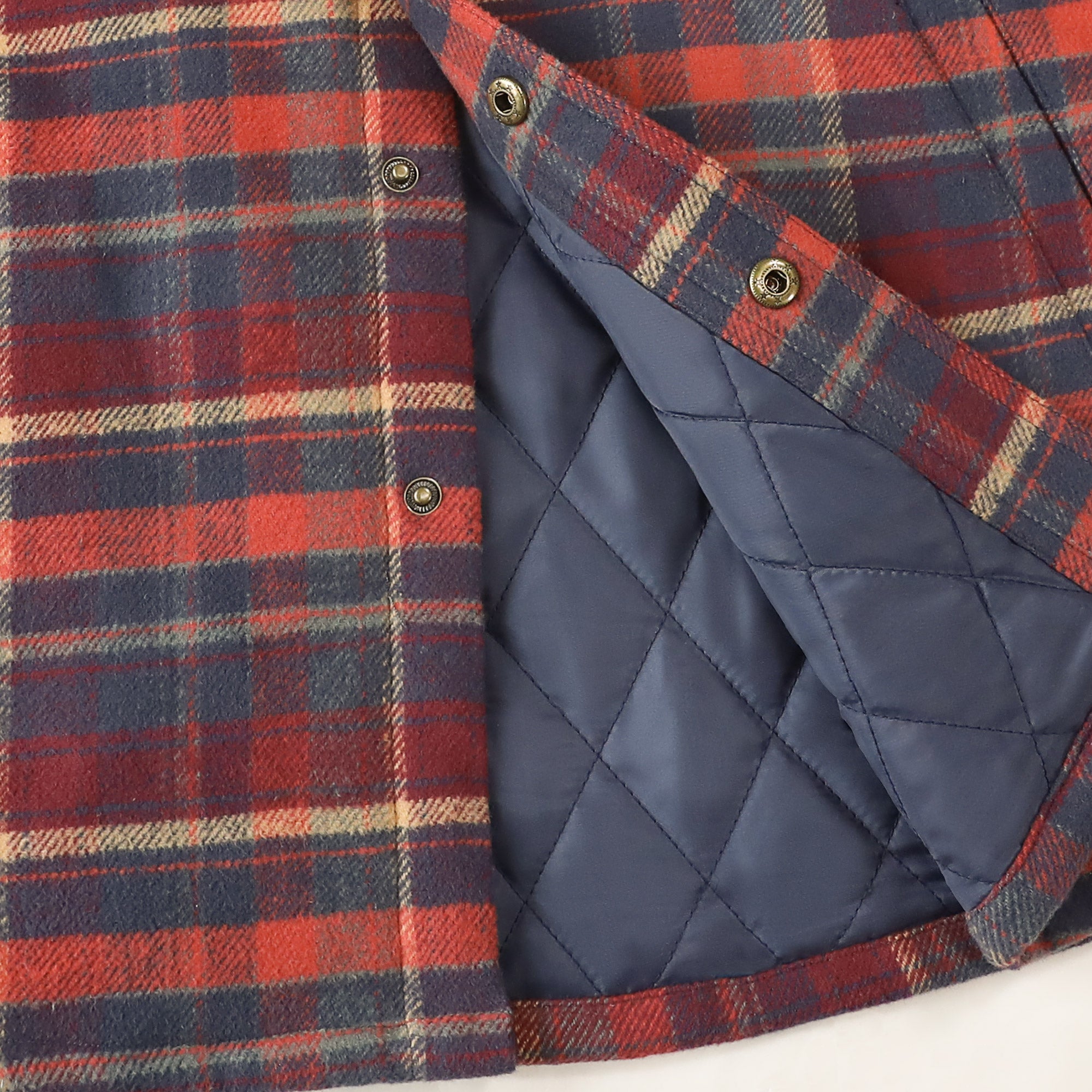 Dubinik® Men’s Overshirt Shacket – Cozy Warm-Lined Plaid Flannel, Lightweight Casual Button-Down Long Sleeve Jacket #0181010