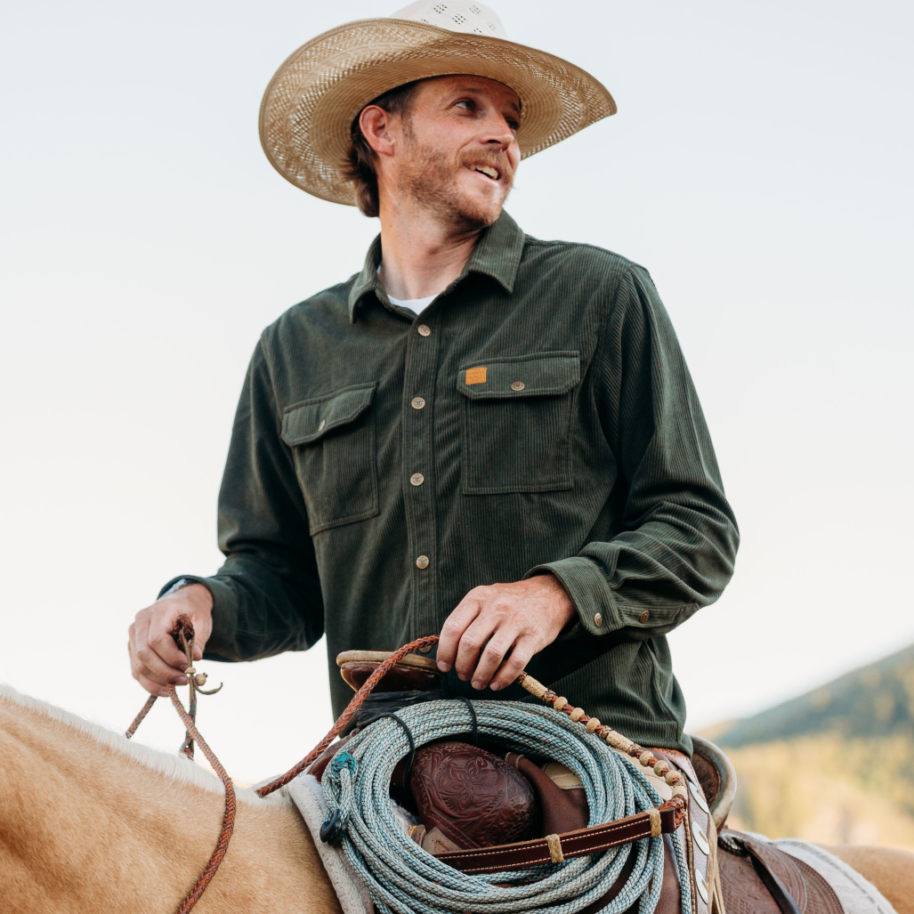 Dubinik® Corduroy Shirt Men Green Solid Corduroy Jacket Men Long Sleeve Casual Work Vintage Regular Fit Mens Snap Button Shirt#31006