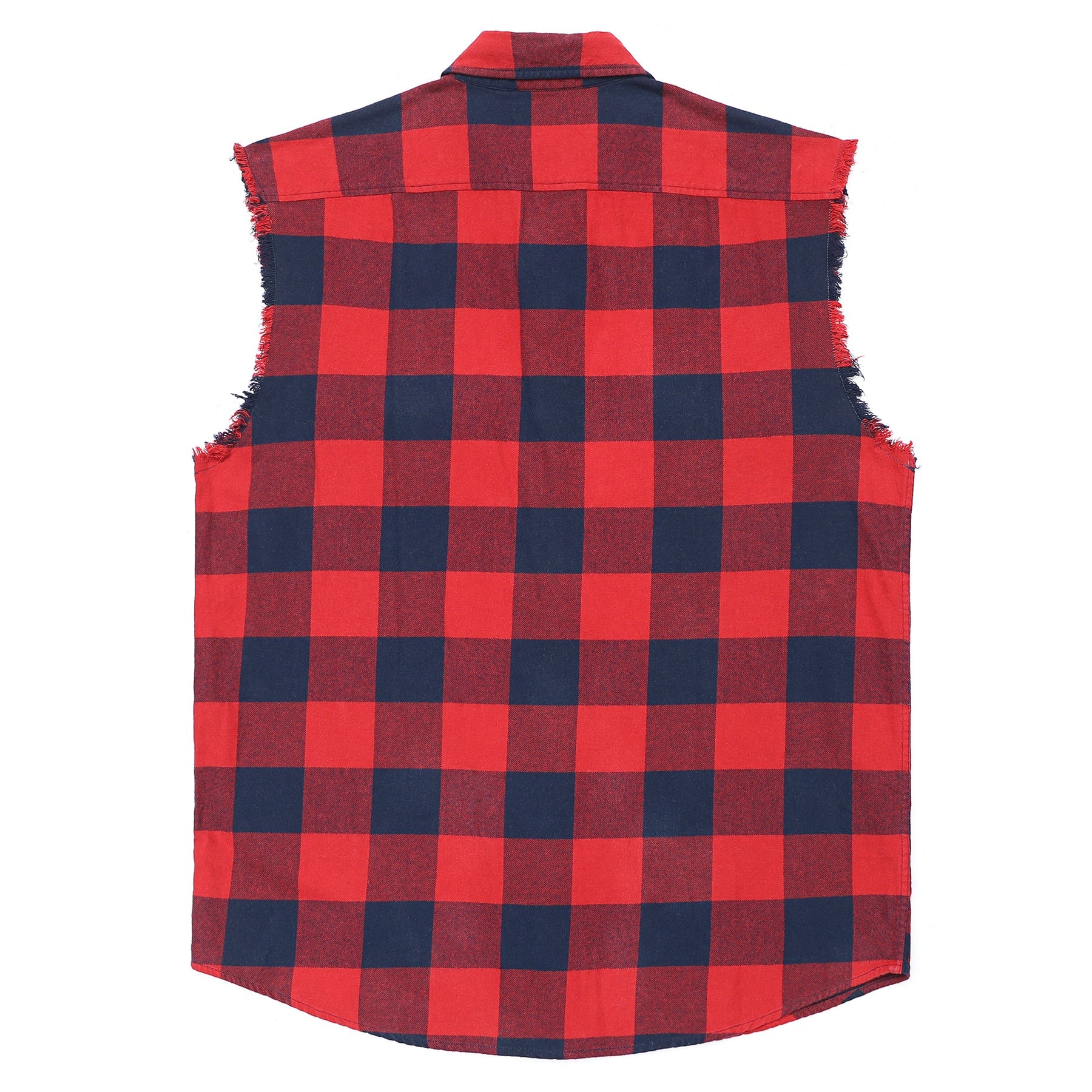 Men's sleeveless plaid shirt  #1210