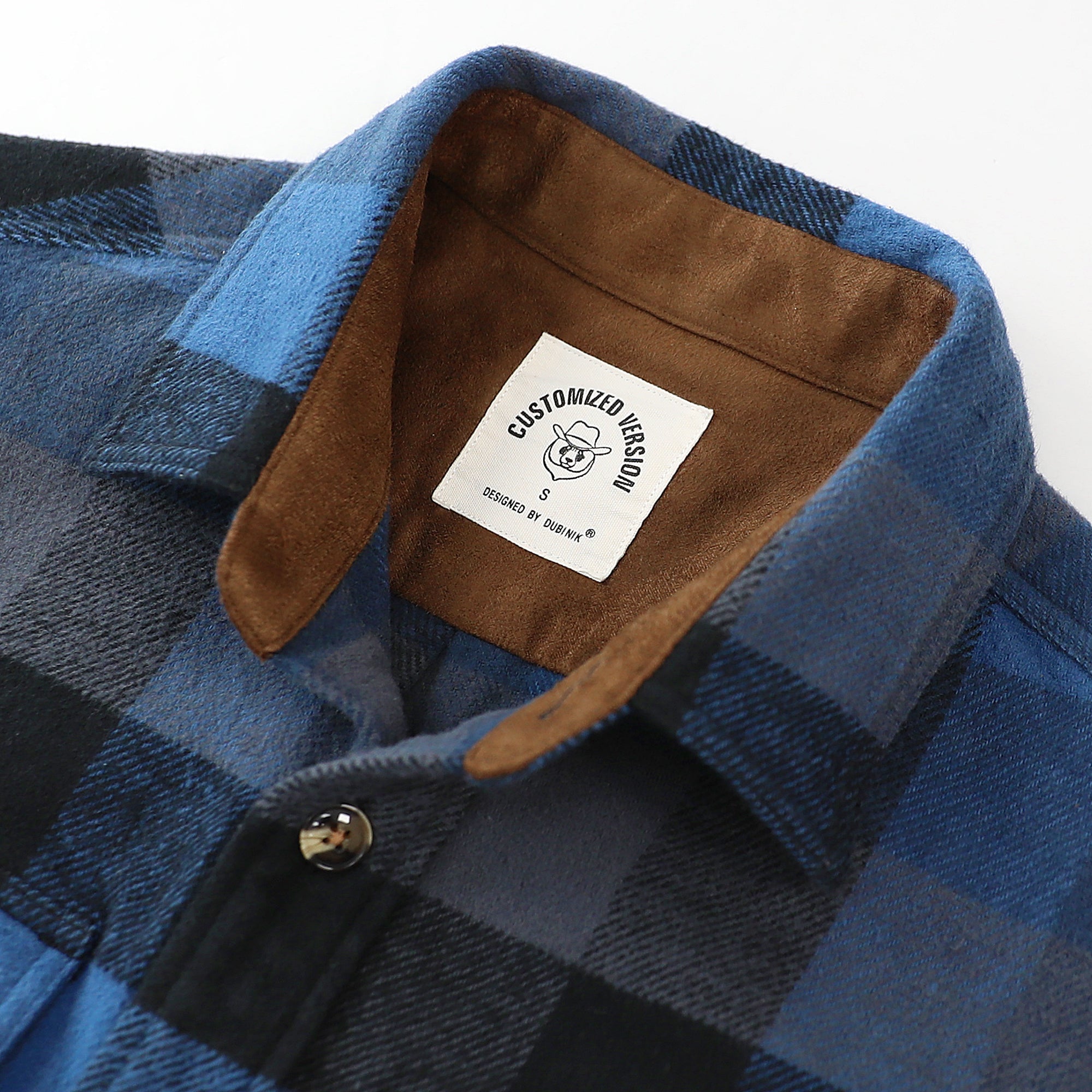 Dubinik® 13oz Ultra Heavyweight Mens Flannel Shirts Long Sleeve Casual Button Down Pocket Soft Warm Cotton Shirt#84010