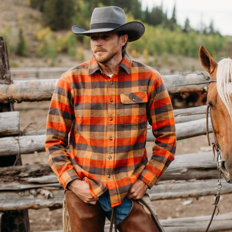 Dubinik® 13oz Ultra Heavyweight Flannel Shirt for Men Long Sleeve Casual Button Down Soft Pure Cotton Plaid Warm Suede Cuffs#0082011