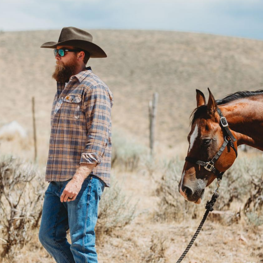 Dubinik® 13oz Ultra Heavyweight Flannel Shirt for Men Long Sleeve Casual Button Down Soft Pure Cotton Plaid Warm Suede Cuffs#0082006