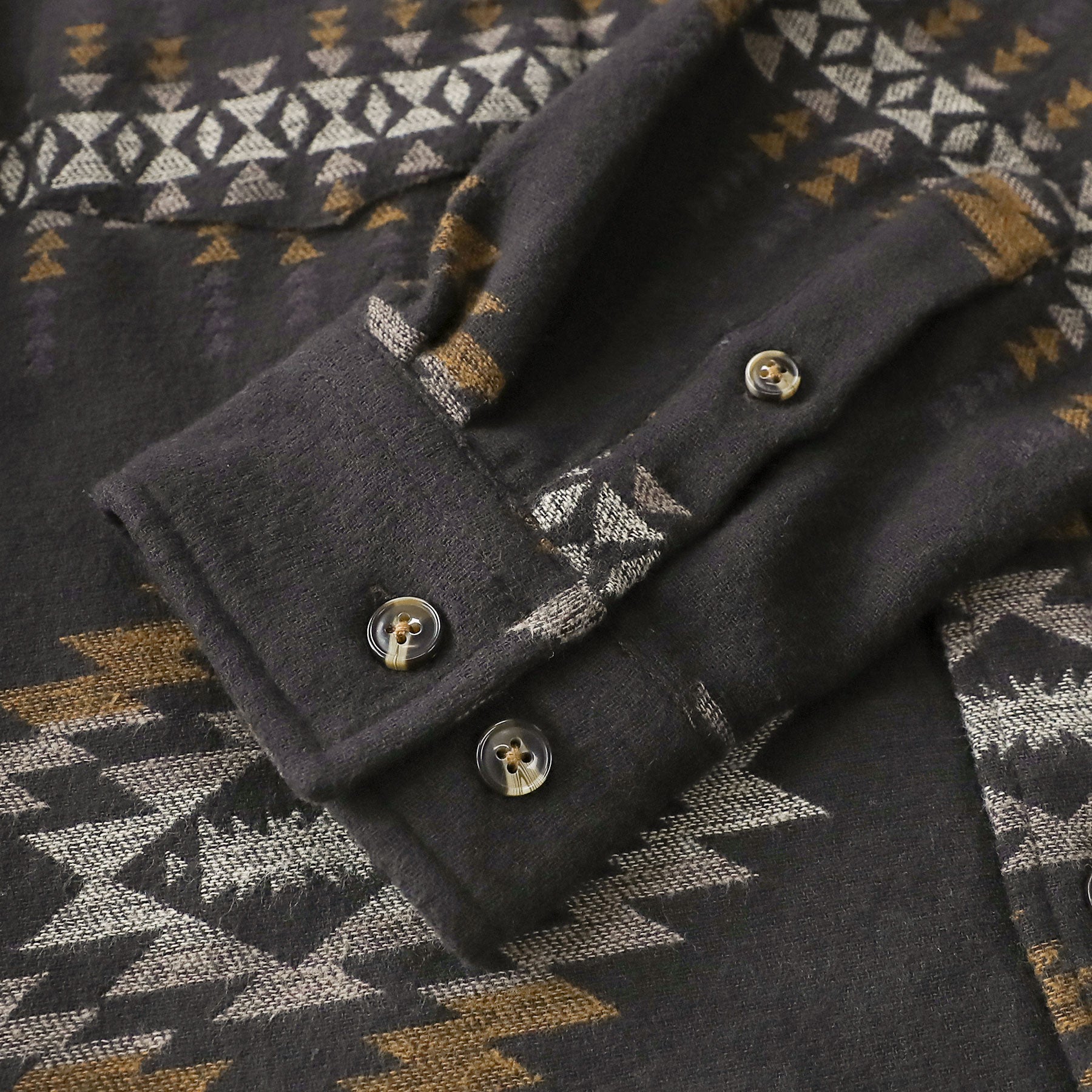 Dubinik® 10oz Ultra Heavyweight Mens Aztec Flannel Shirt Long Sleeve Button Down All Cotton Soft Brushed Cowboy Utility Casual Shirt Jacket#30028