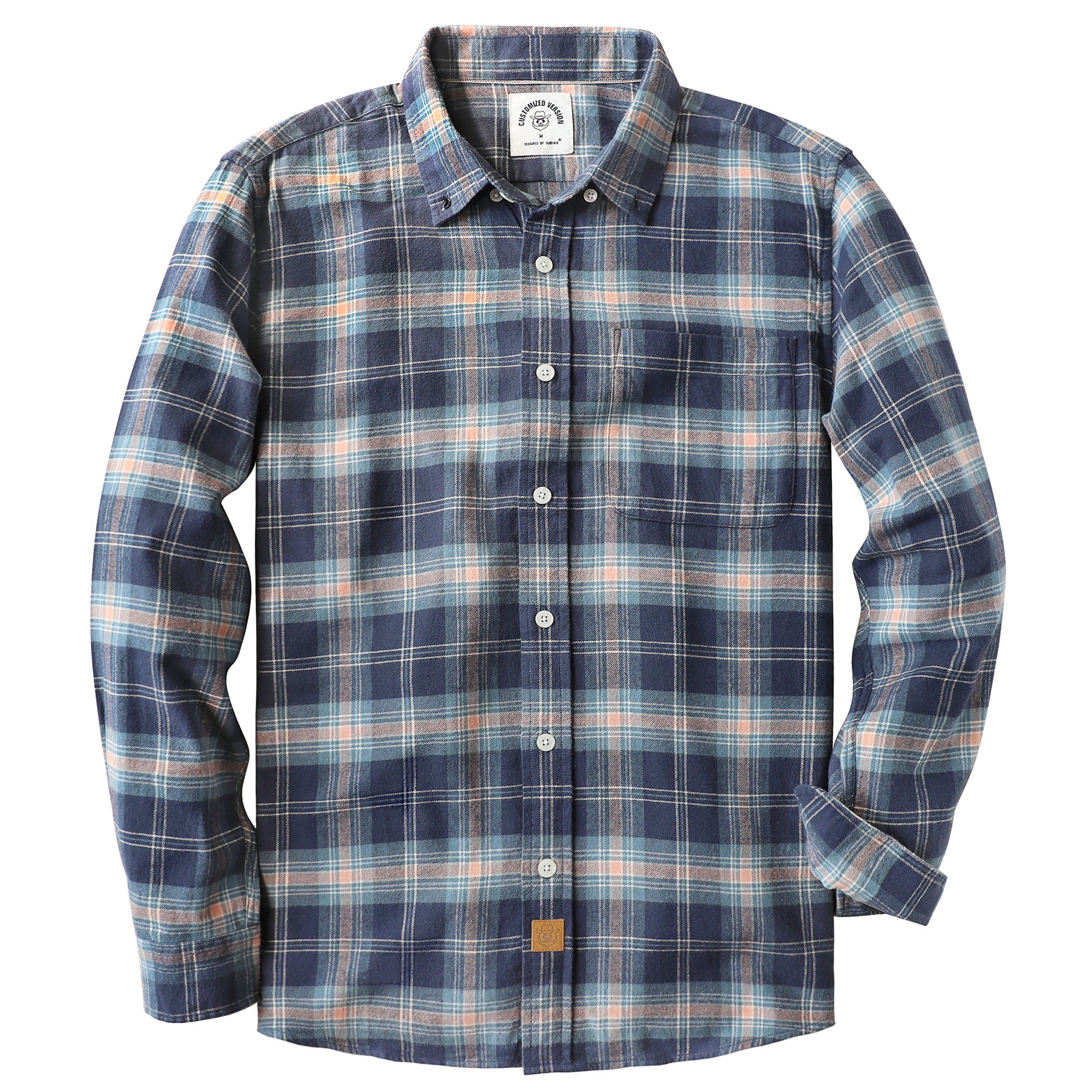 Men's Plaid Flannel Long Sleeve Shirts #0319