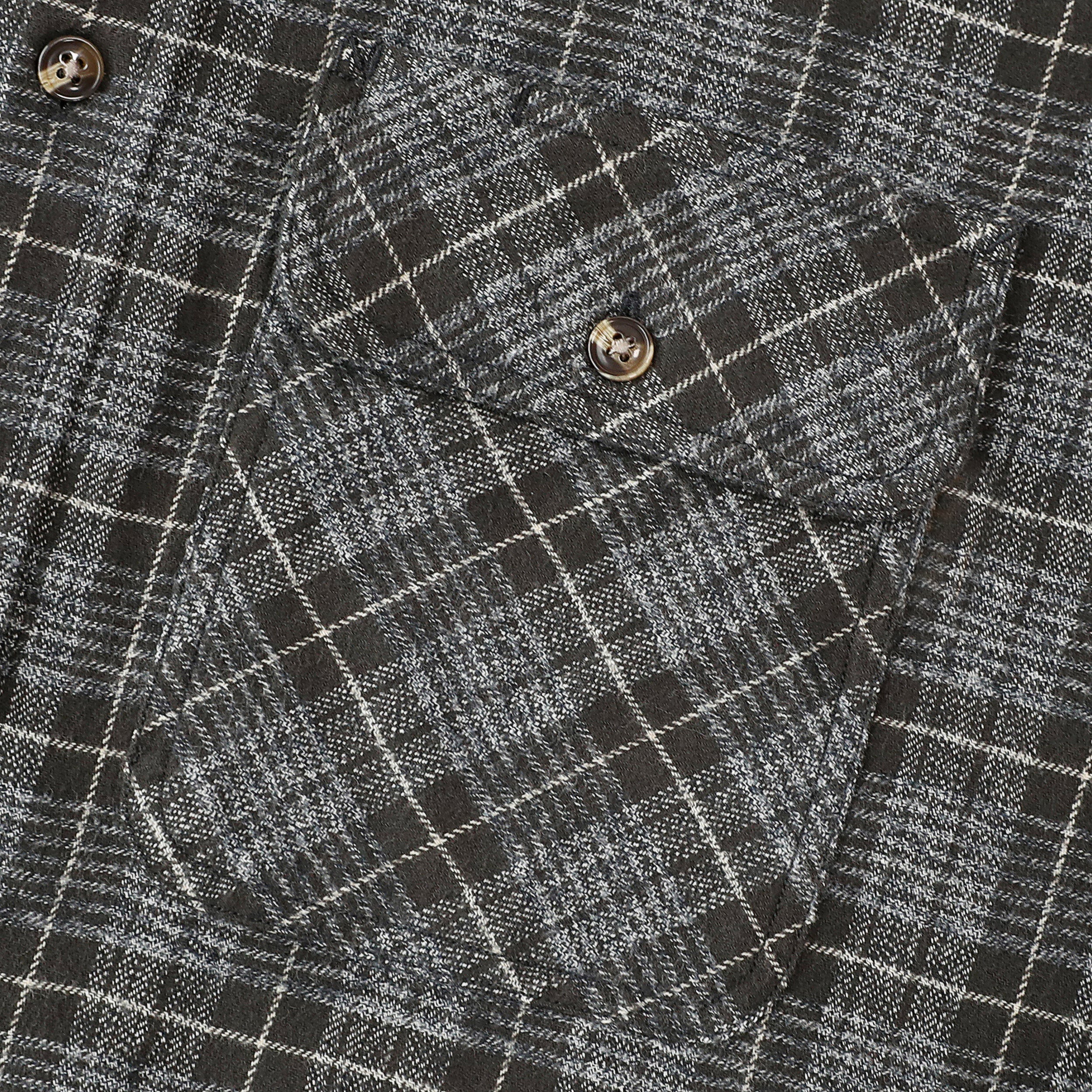 Dubinik® Mens Flannel Shirt Long Sleeve Button Down Plaid All Cotton Soft Brushed Flannel Shirt For Men Utility Casual Shirt #0030013