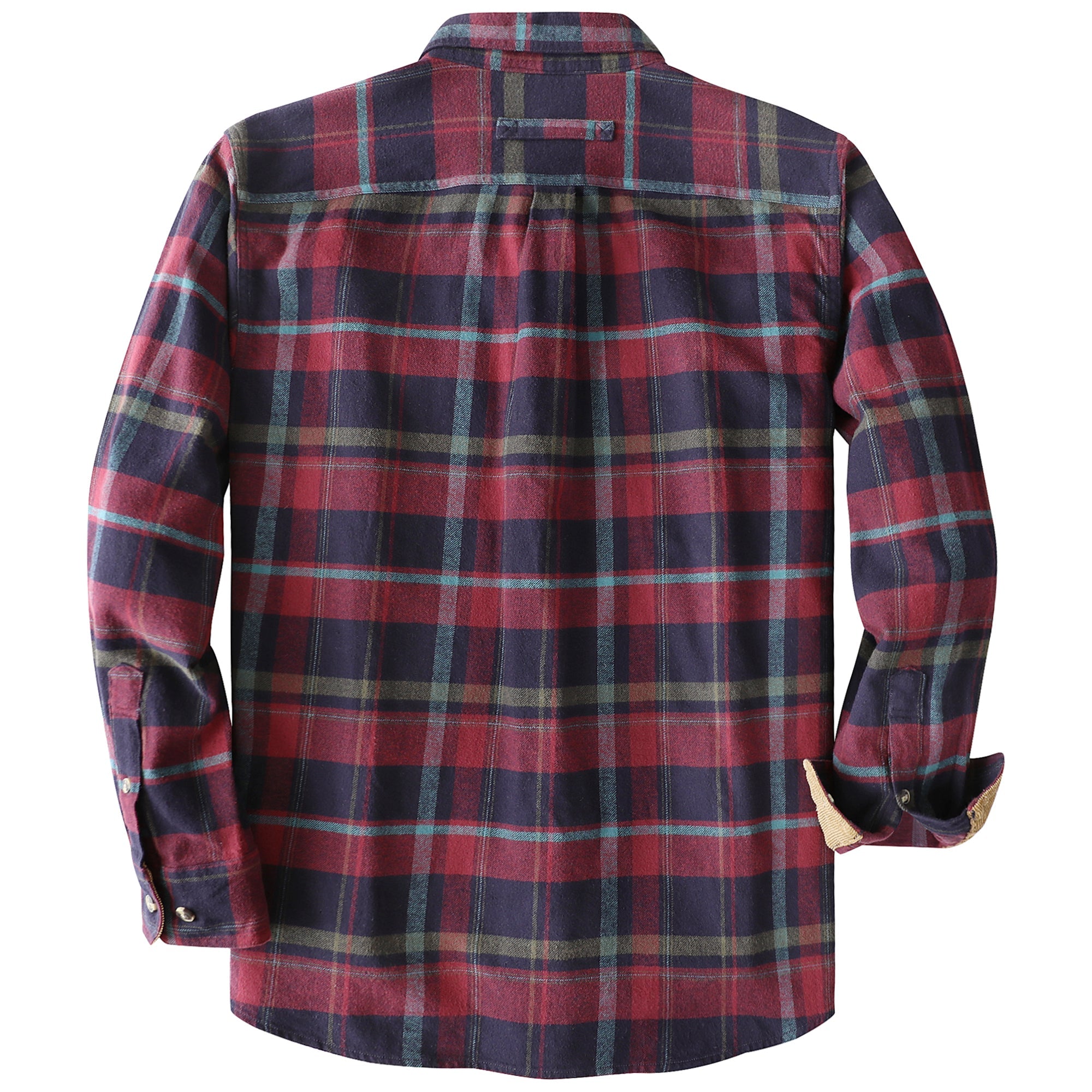 Dubinik® Mens Flannel Shirt Long Sleeve Button Down Plaid All Cotton Soft Brushed Flannel Shirt For Men Utility Casual Shirt #0030025