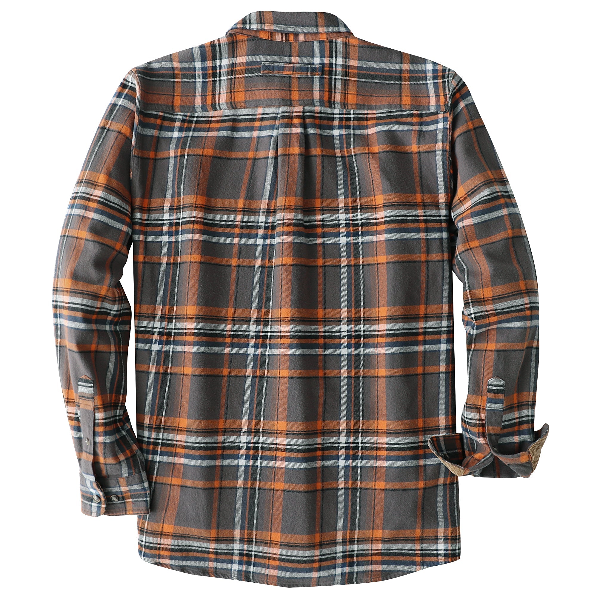 Dubinik® Mens Flannel Shirt Long Sleeve Button Down Plaid All Cotton Soft Brushed Flannel Shirt For Men Utility Casual Shirt #0030007