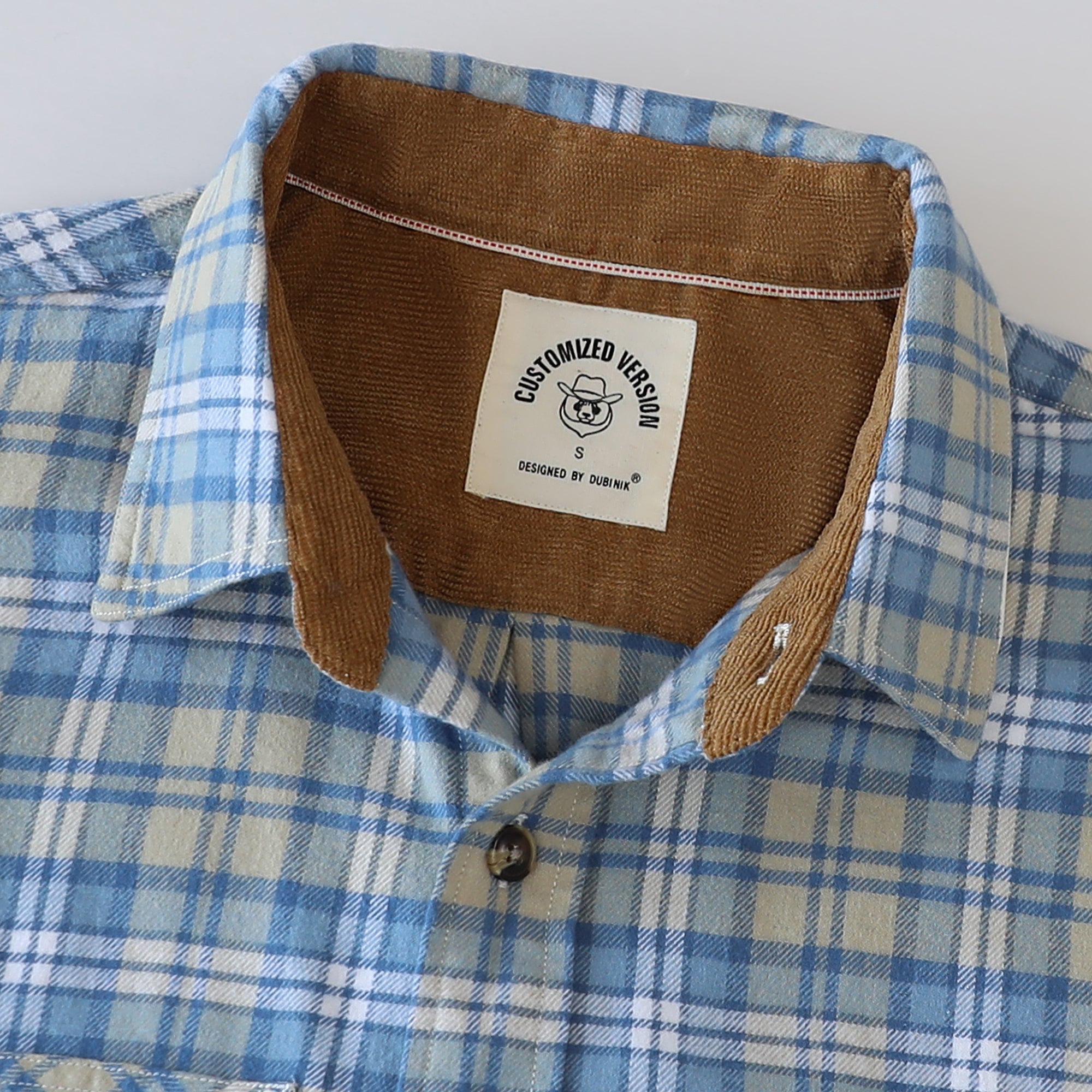 Dubinik® Mens Flannel Shirt Long Sleeve Button Down Plaid All Cotton Soft Brushed Flannel Shirt For Men Utility Casual Shirt#0030019