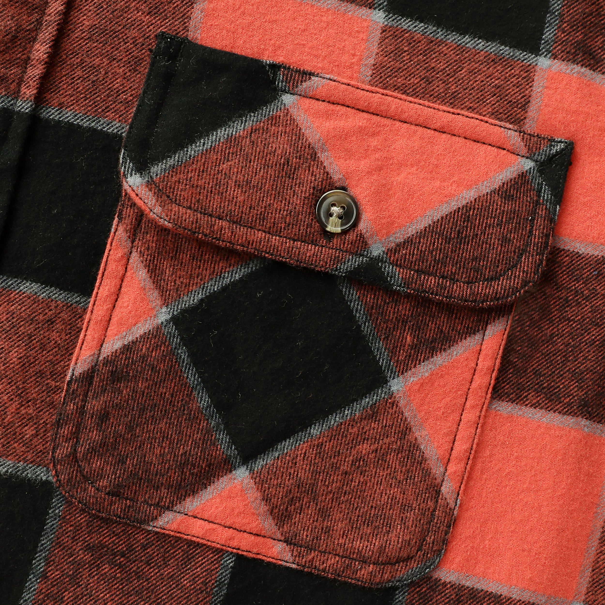 Dubinik® Mens Flannel Shirt Long Sleeve Button Down Plaid All Cotton Soft Brushed Flannel Shirt For Men Utility Casual Shirt #0030005