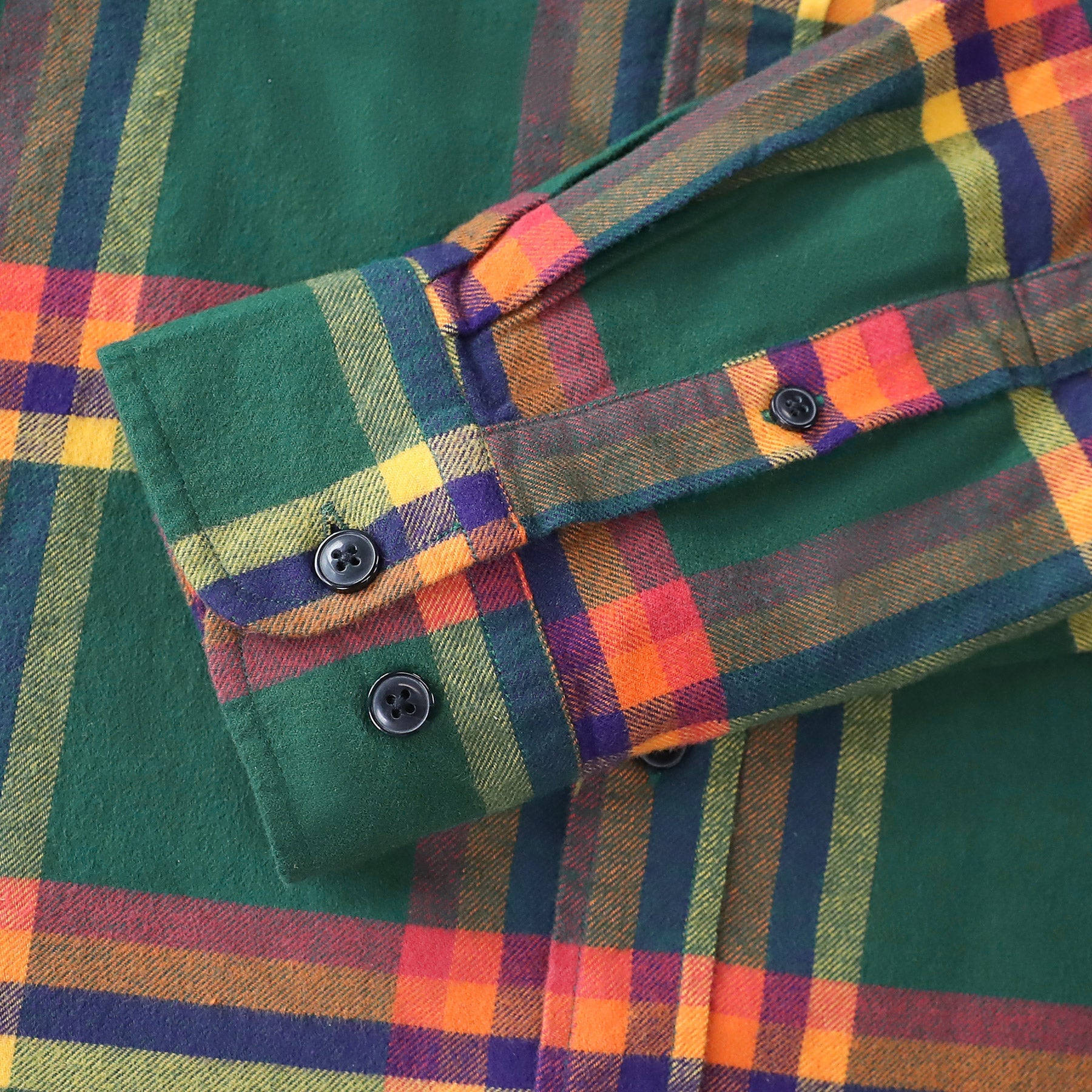 Dubinik® Green Flannel Shirt for Men 100% Cotton Mens Flannel Shirts Long Sleeve Plaid Soft Casual Button Down Shirt Men#66017