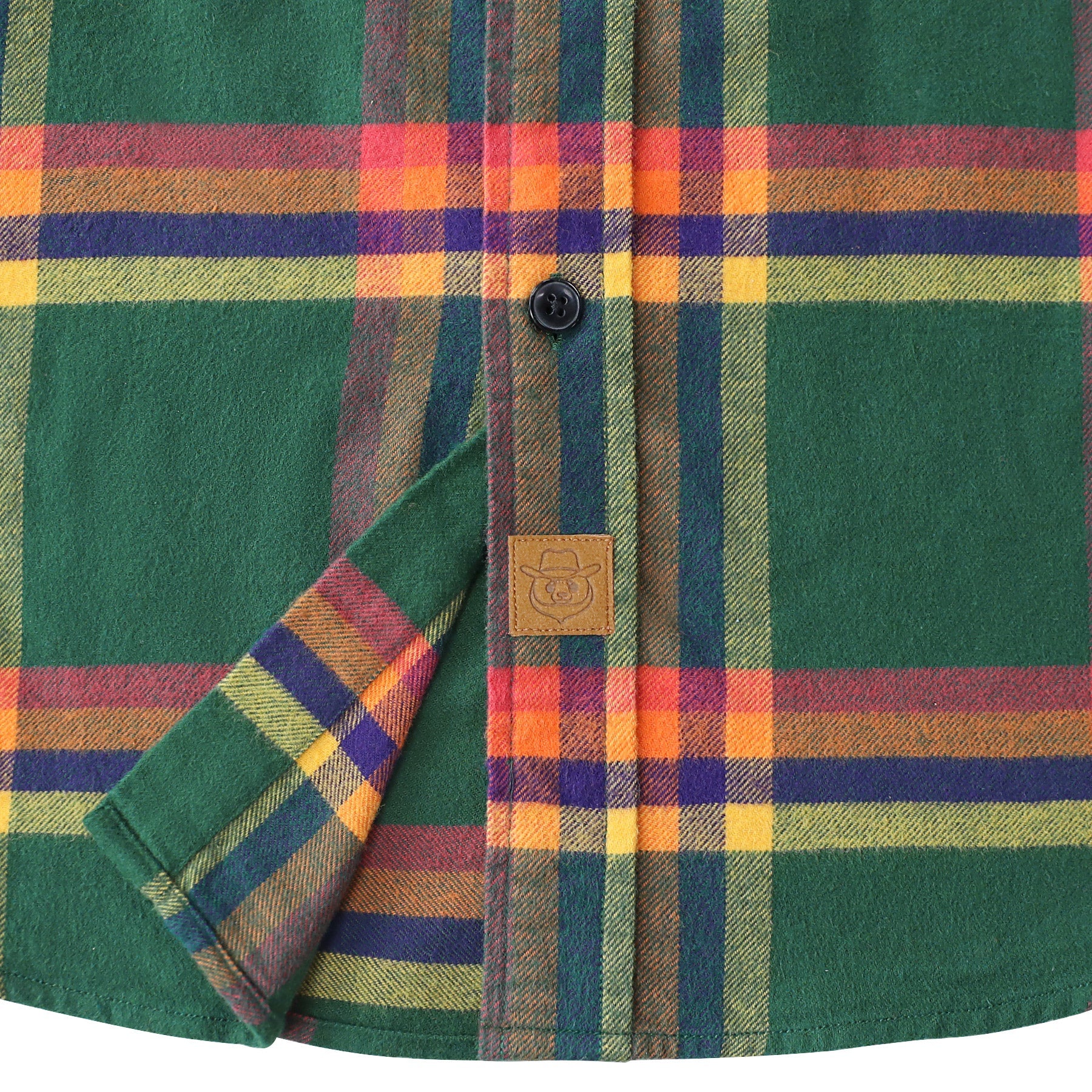 Dubinik® Green Flannel Shirt for Men 100% Cotton Mens Flannel Shirts Long Sleeve Plaid Soft Casual Button Down Shirt Men#66017