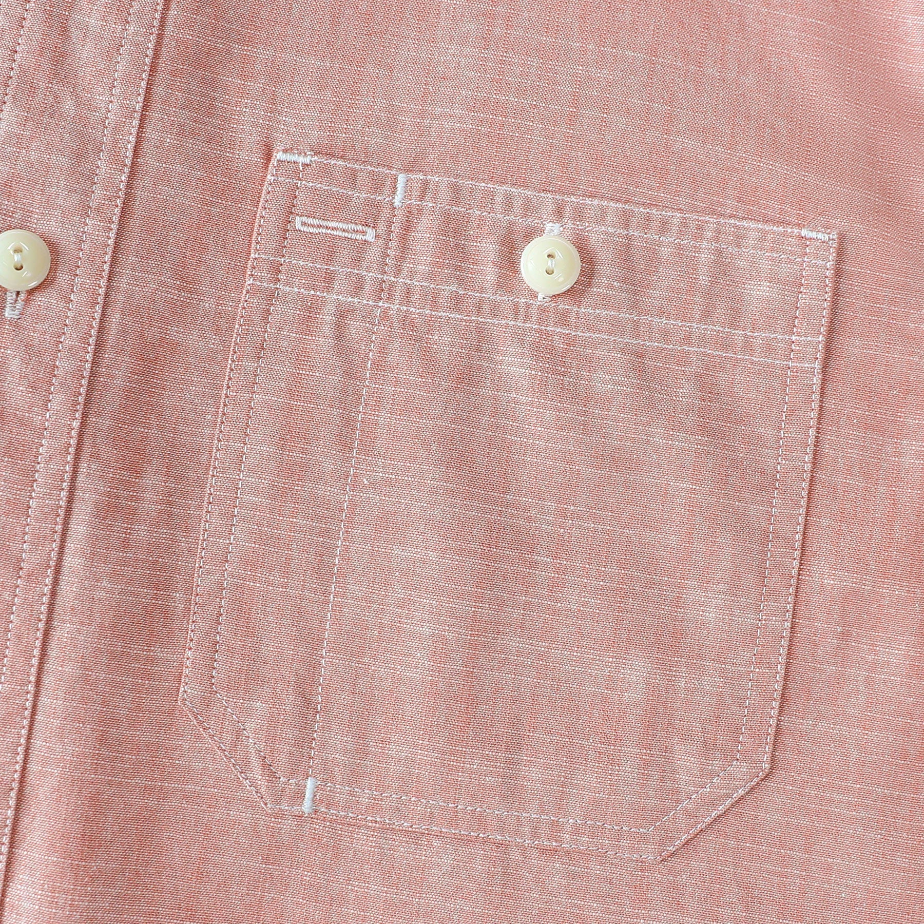 Dubinik® Pink Solid Mens Short Sleeve Button Down Casual Cotton Regular Fit Lightweight Pocket Chambray Mens Button Down Short Sleeve#0057002