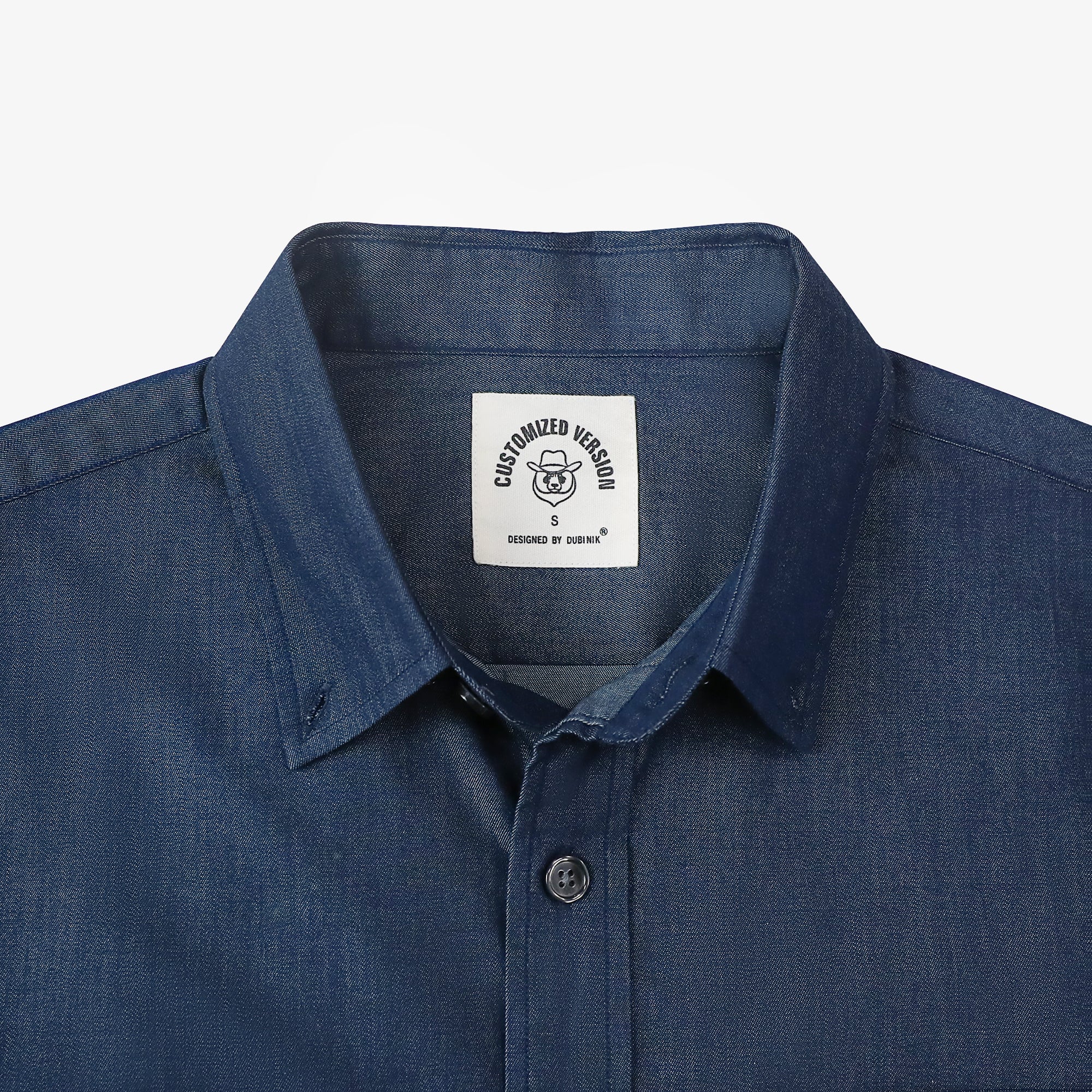 Dubinik® Navy Solid Mens Short Sleeve Button Down Shirts Summer Vintage Short Sleeve Button Down Men Lightweight Men's Casual Shirts#51036