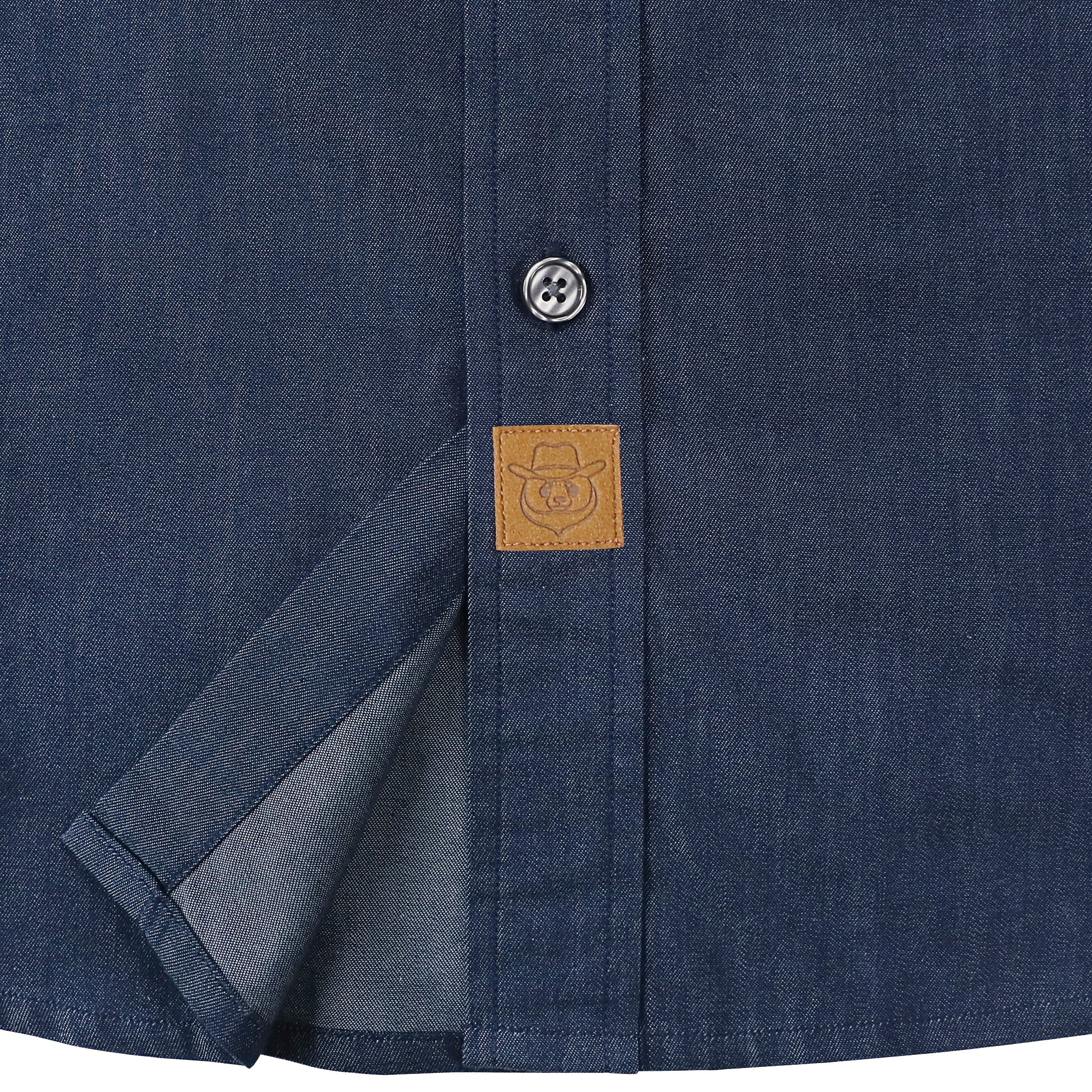 Dubinik® Navy Solid Mens Short Sleeve Button Down Shirts Summer Vintage Short Sleeve Button Down Men Lightweight Men's Casual Shirts#51036