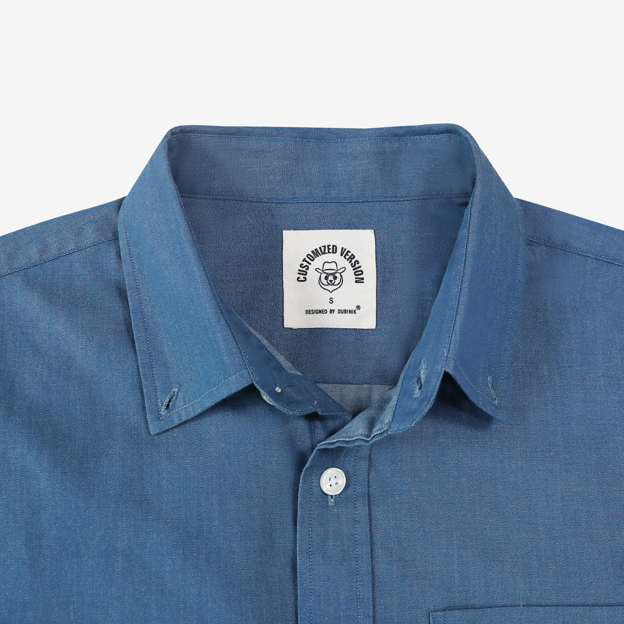 Dubinik® Denim Solid Mens Short Sleeve Button Down Shirts Summer Vintage Short Sleeve Button Down Men Lightweight Men's Casual Shirts#51034