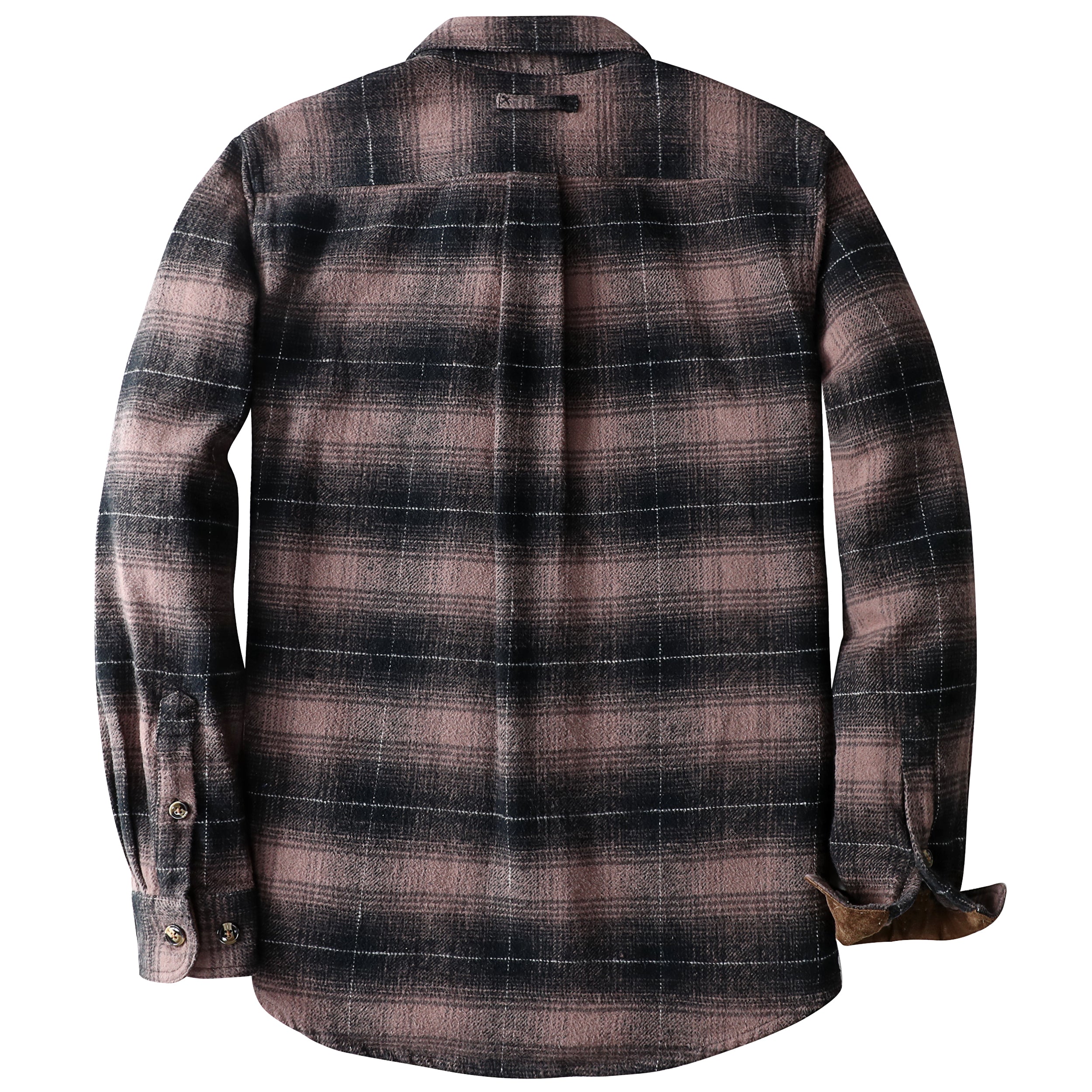 Dubinik® 13oz Ultra Heavyweight Flannel Shirt for Men Long Sleeve Casual Button Down Soft Pure Cotton Plaid Warm Suede Cuffs#0082009