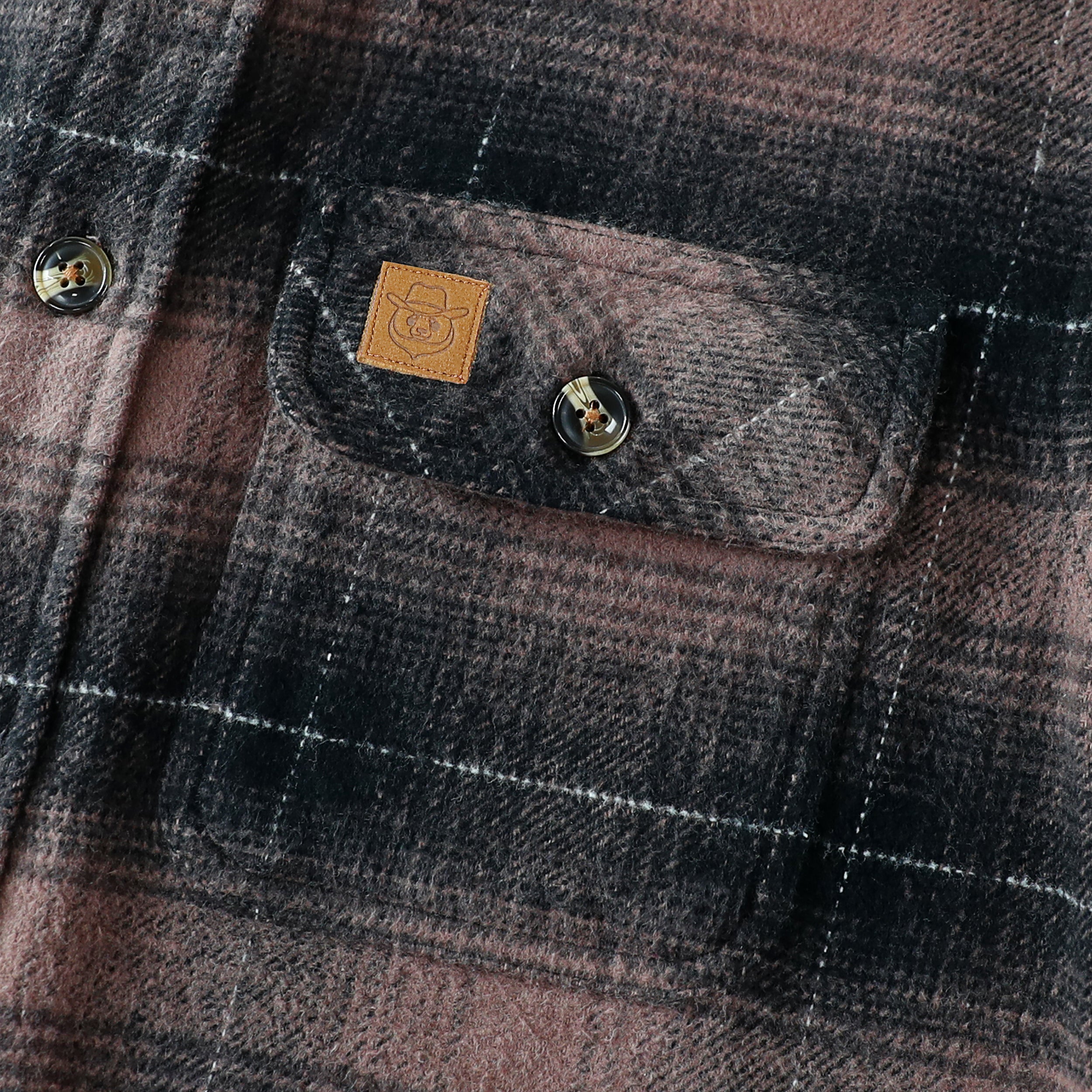 Dubinik® 13oz Ultra Heavyweight Flannel Shirt for Men Long Sleeve Casual Button Down Soft Pure Cotton Plaid Warm Suede Cuffs#0082009