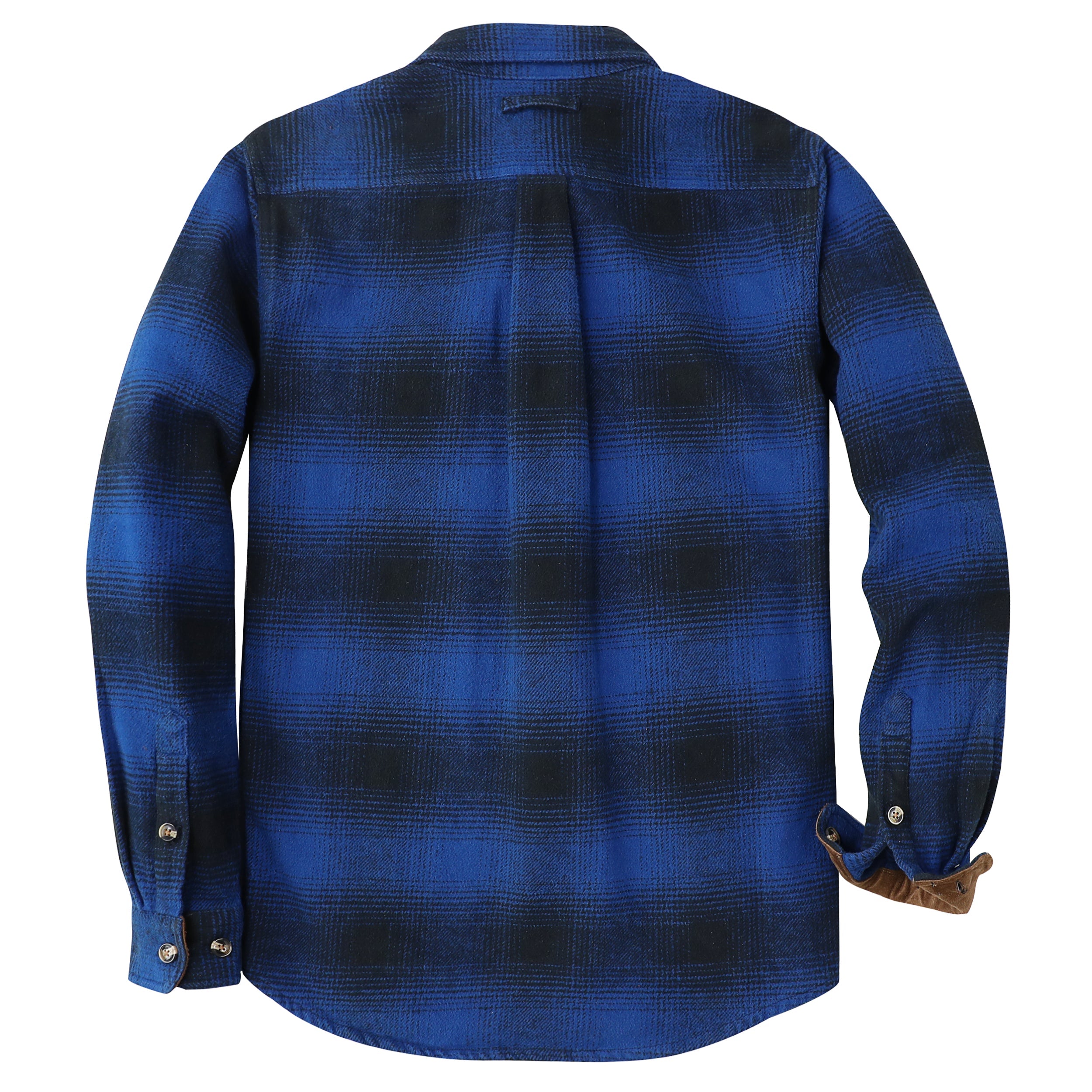 Dubinik® 13oz Ultra Heavyweight Flannel Shirt for Men Long Sleeve Casual Button Down Soft Pure Cotton Plaid Warm Suede Cuffs#0082002