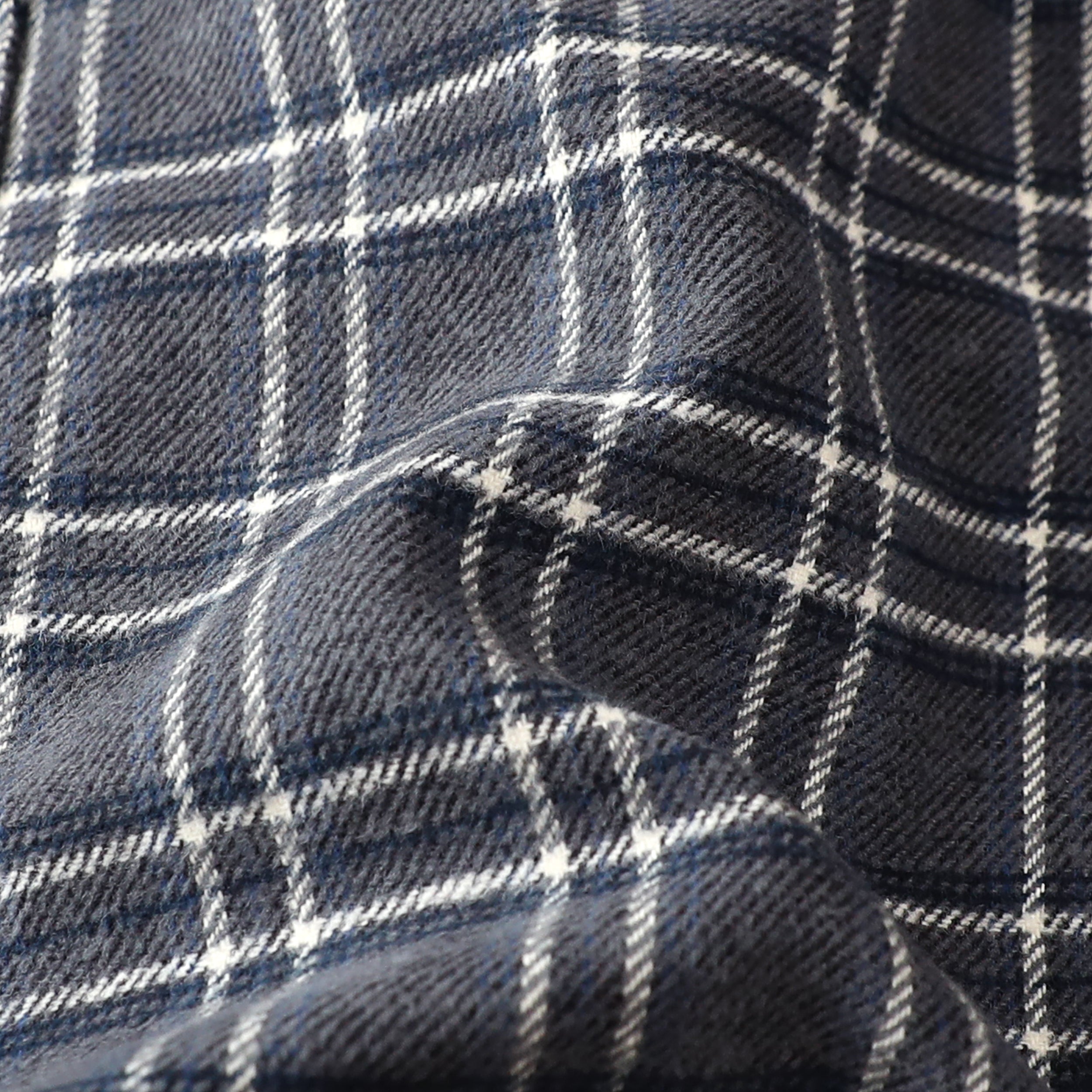 Dubinik® 13oz Ultra Heavyweight Flannel Shirt for Men Long Sleeve Casual Button Down Soft Pure Cotton Plaid Warm Suede Cuffs#0082013