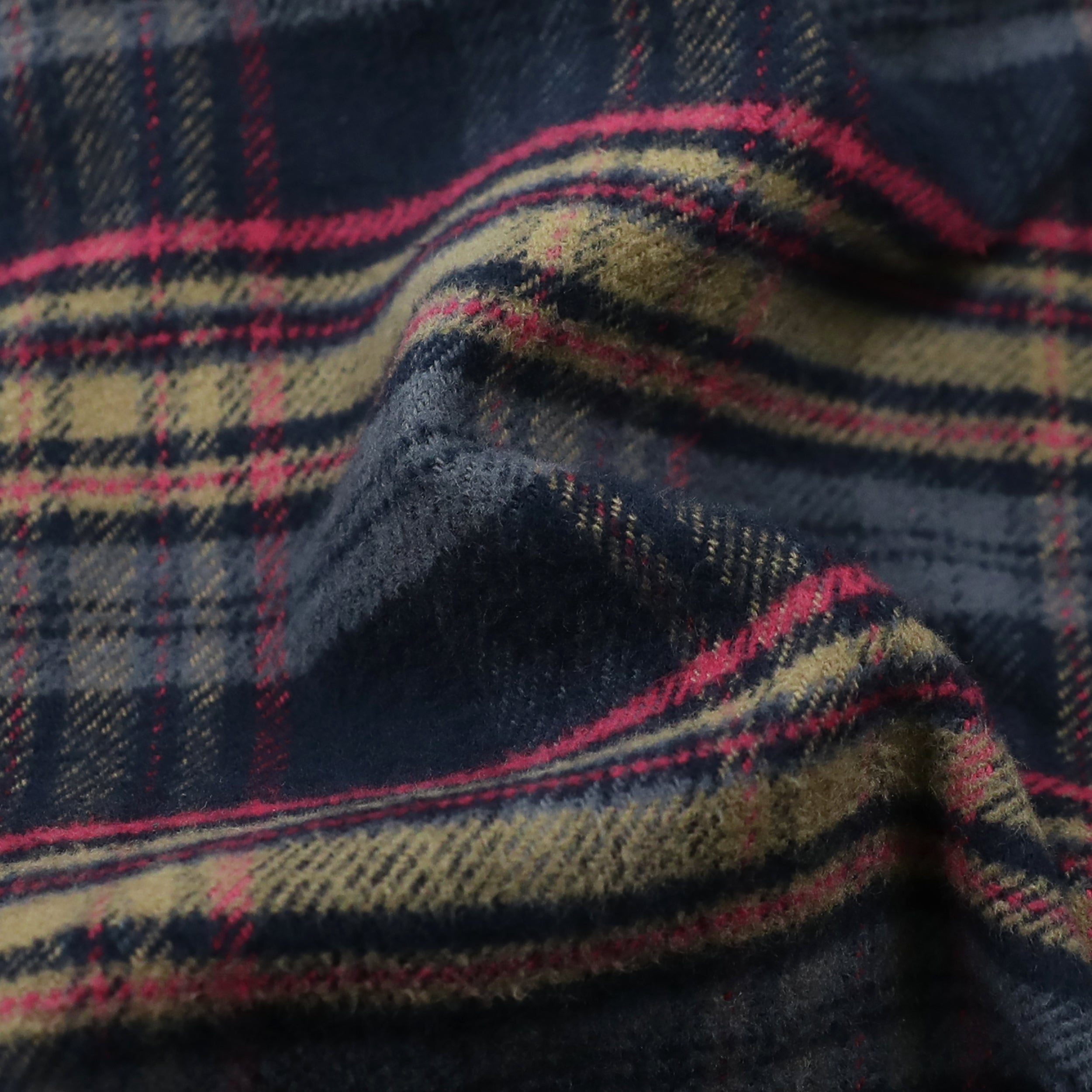 Dubinik® 13oz Ultra Heavyweight Flannel Shirt for Men Long Sleeve Casual Button Down Soft Pure Cotton Plaid Warm Suede Cuffs#0082001