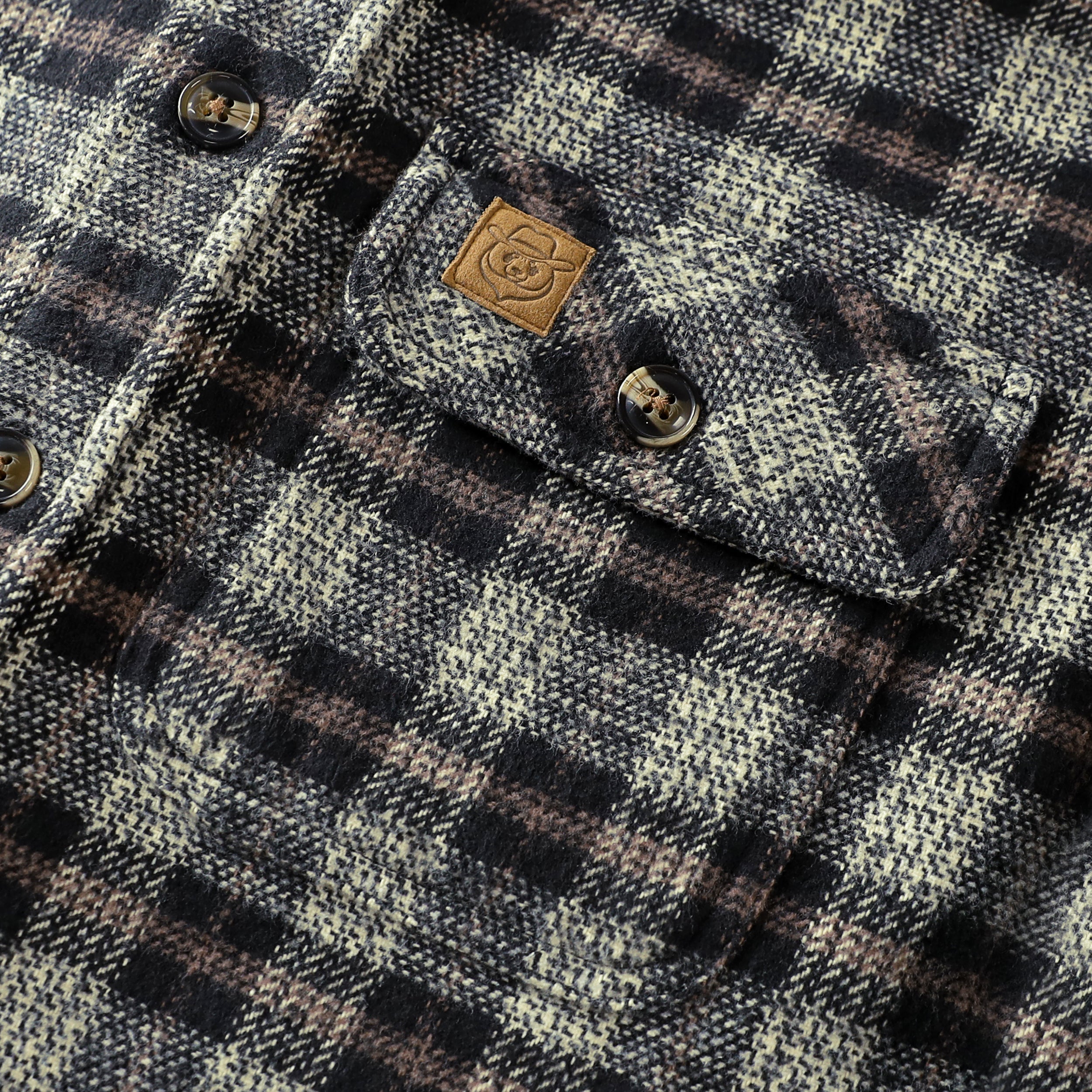 Dubinik® 13oz Ultra Heavyweight Flannel Shirt for Men Long Sleeve Casual Button Down Soft Pure Cotton Plaid Warm Suede Cuffs#0082015