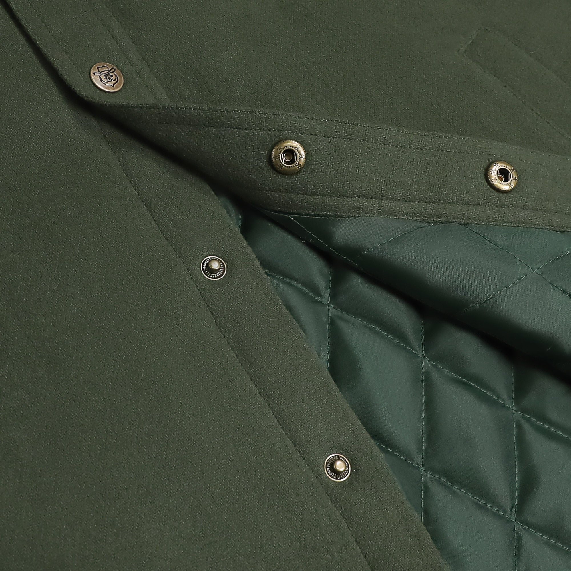 Dubinik® Men’s Overshirt Shacket – Cozy Warm-Lined Olive Green Solid Plaid Flannel, Lightweight Casual Button-Down Long Sleeve Jacket #0181004