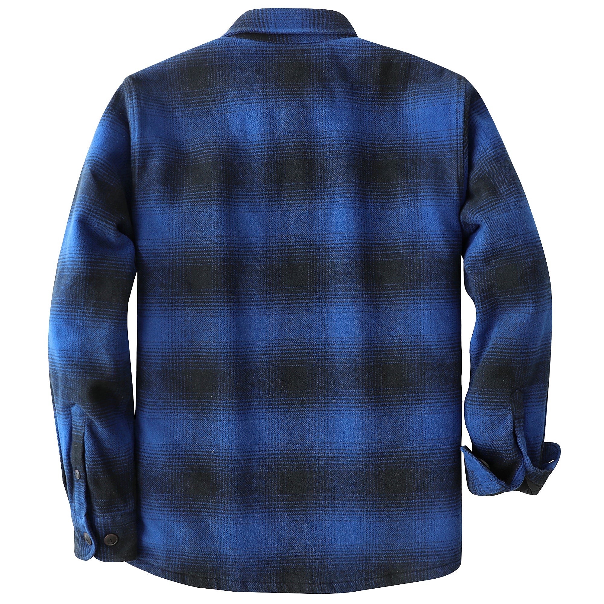 Dubinik® Mens Shacket Flannel Warm Lined Coats Lightweight Jacket Casual Plaid Flannel Shirt For Men Long Sleeve Button Down#0182002