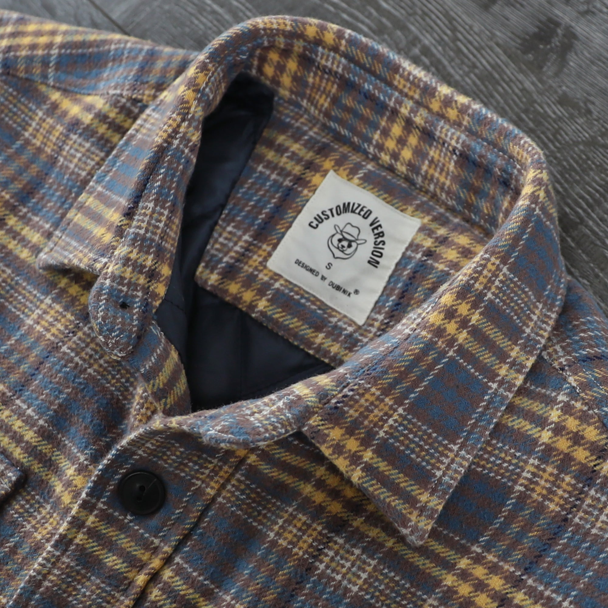 Dubinik® Mens Shacket Flannel Warm Lined Coats Lightweight Jacket Casual Plaid Flannel Shirt For Men Long Sleeve Button Down#0182006