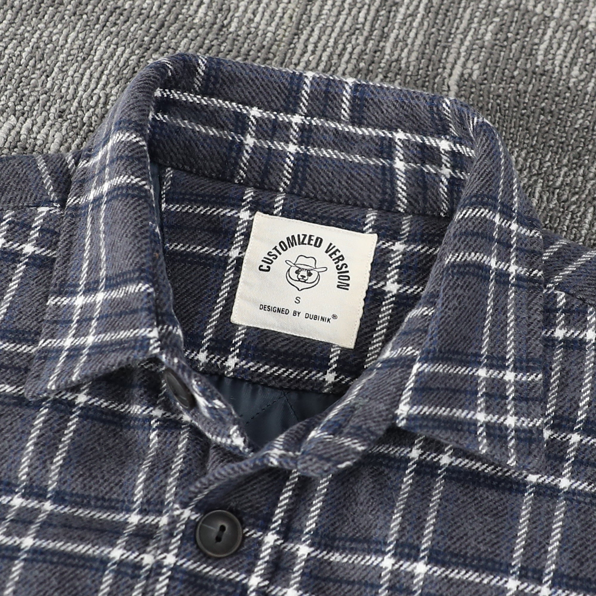 Dubinik® Mens Shacket Flannel Warm Lined Coats Lightweight Jacket Casual Plaid Flannel Shirt For Men Long Sleeve Button Down#0182013