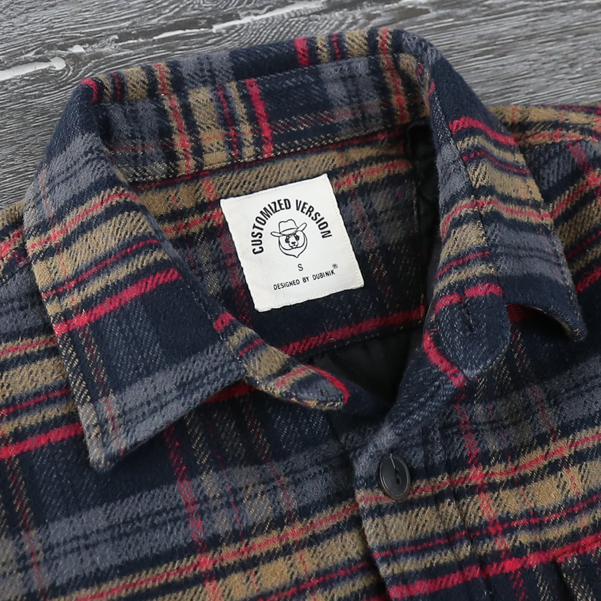 Dubinik® Mens Shacket Flannel Warm Lined Coats Lightweight Jacket Casual Plaid Flannel Shirt For Men Long Sleeve Button Down#0182001