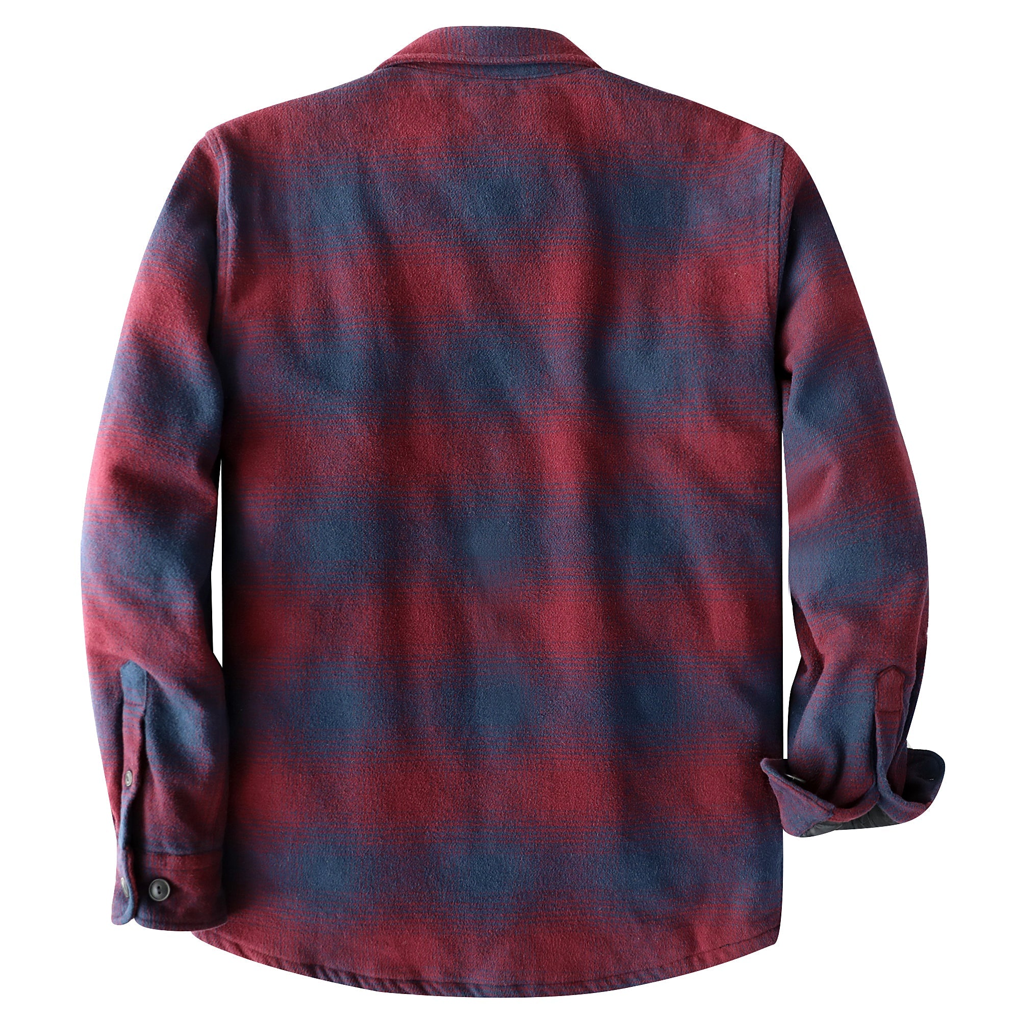 Dubinik® Mens Shacket Flannel Warm Lined Coats Lightweight Jacket Casual Plaid Flannel Shirt For Men Long Sleeve Button Down#0182005