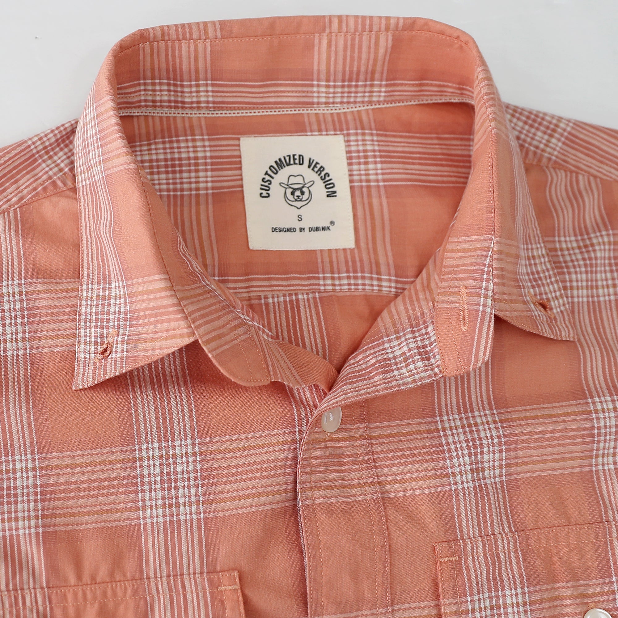 Dubinik® Mens Long Sleeve Button Down Shirts Casual Plaid Shirt with Practical Double Pockets Comfortable and Soft#0050021