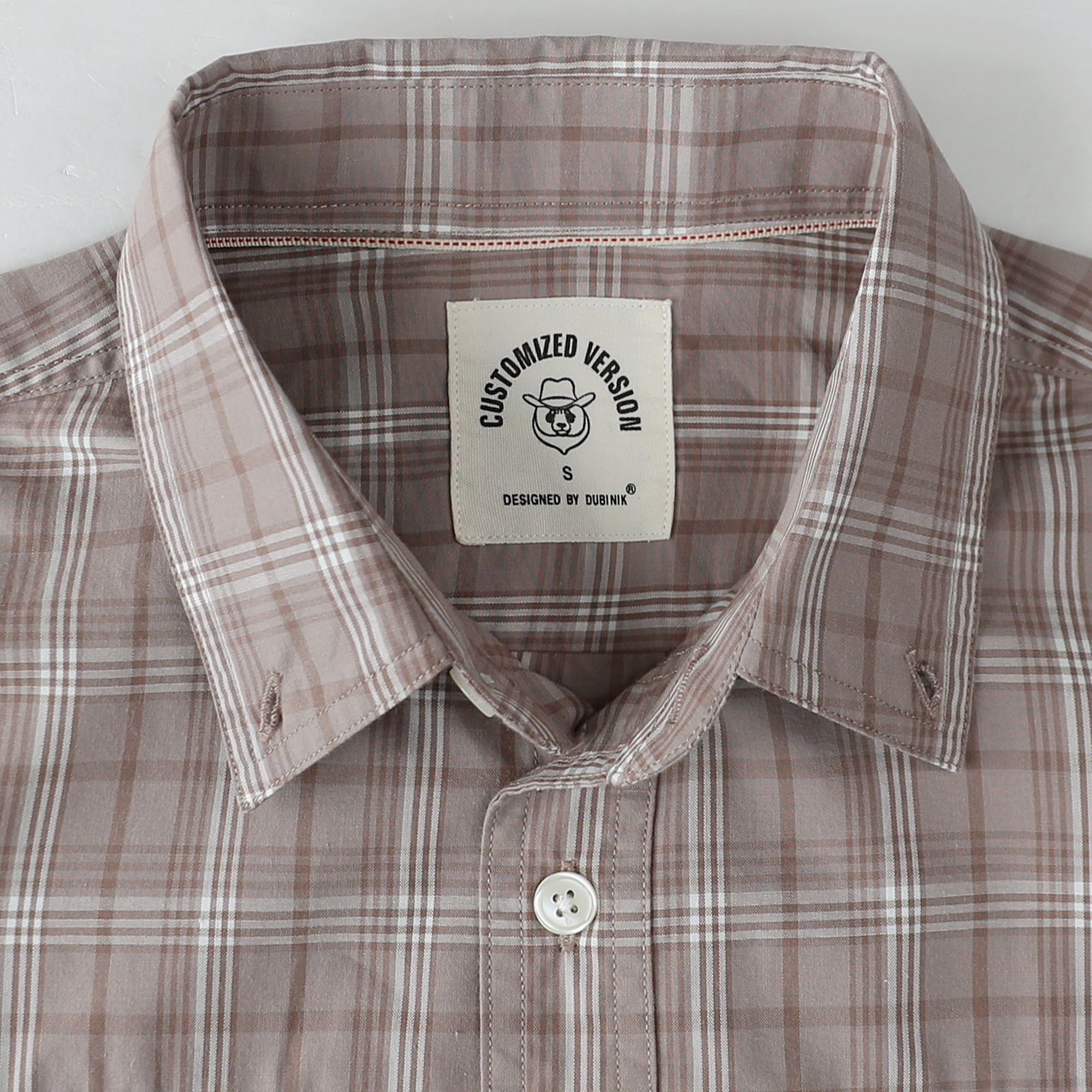 Dubinik® Mens Long Sleeve Button Down Shirts Casual Plaid Shirt with Practical Double Pockets Comfortable and Soft#0050016