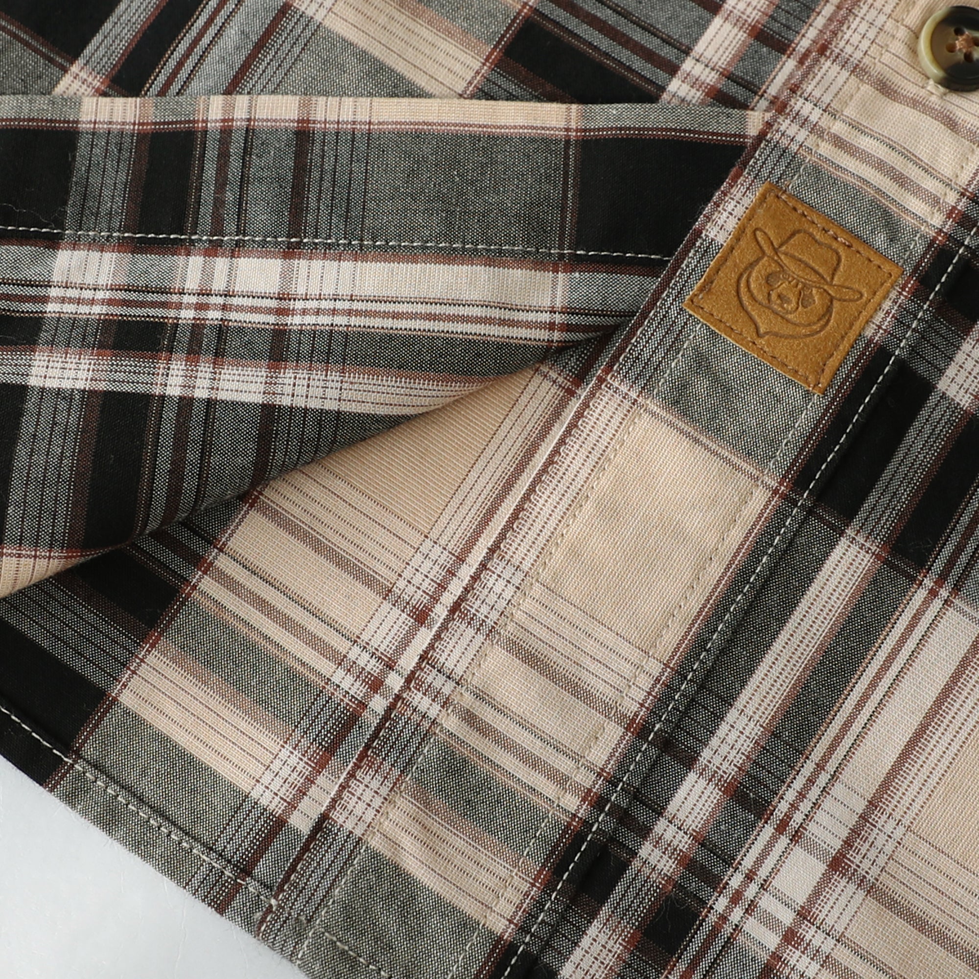 Dubinik® Mens Long Sleeve Button Down Shirts Casual Plaid Shirt with Practical Double Pockets Comfortable and Soft#0050004