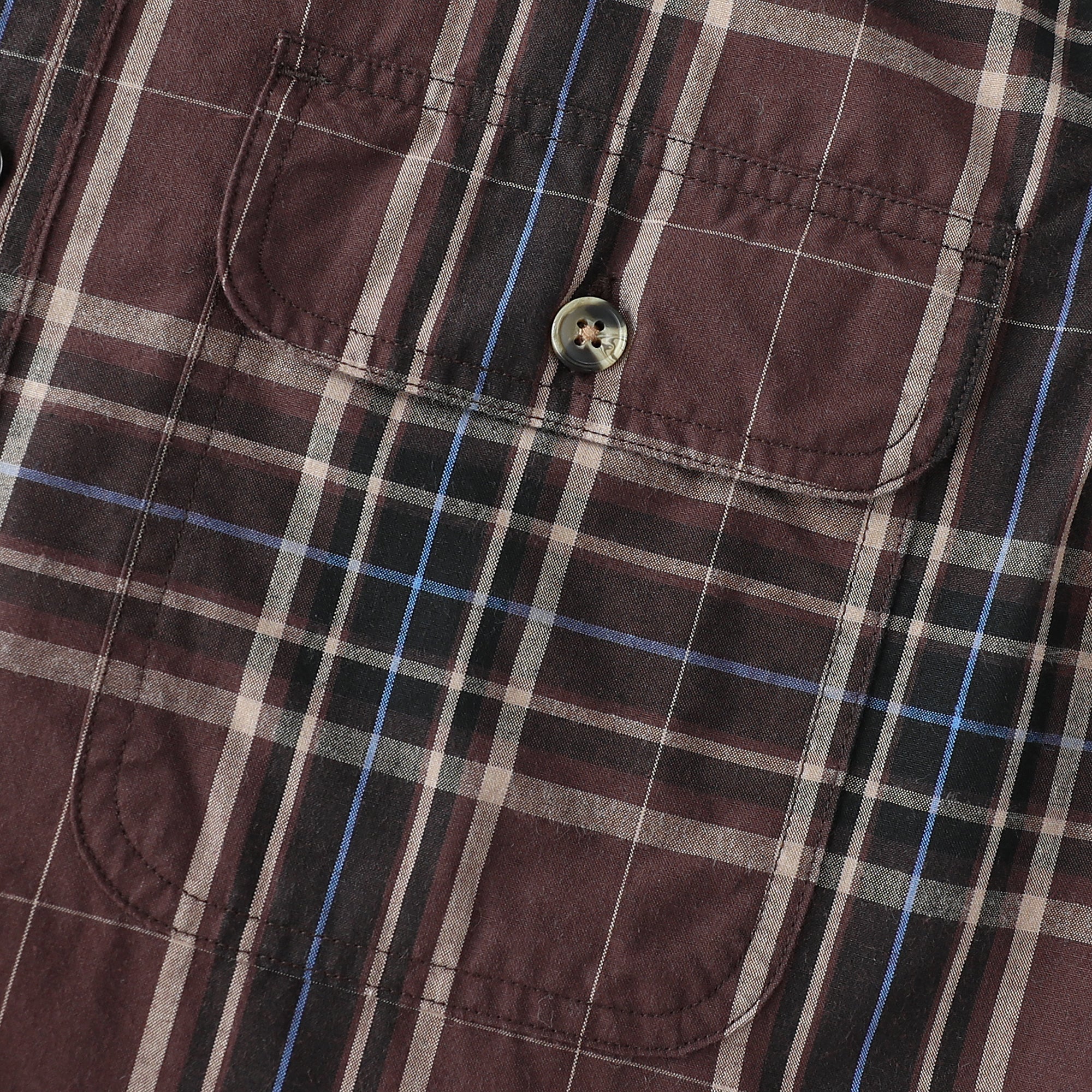 Dubinik® Mens Long Sleeve Button Down Shirts Casual Plaid Shirt with Practical Double Pockets Comfortable and Soft#0050012