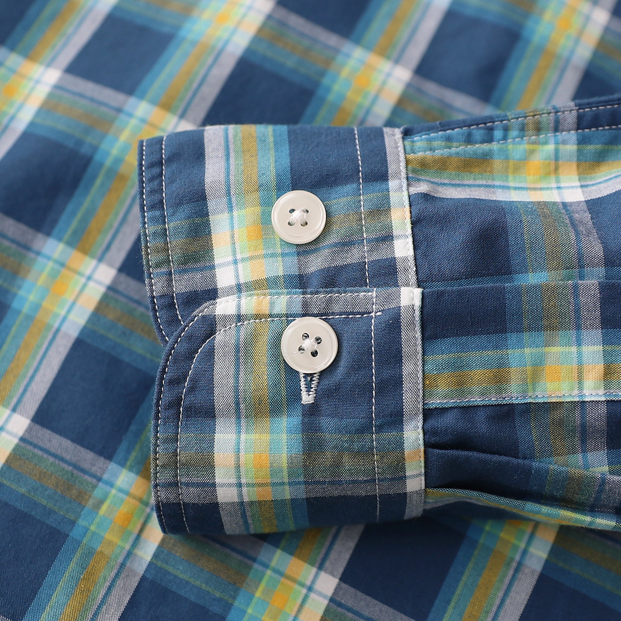 Dubinik® Mens Long Sleeve Button Down Shirts Casual Plaid Shirt with Practical Double Pockets Comfortable and Soft#0050017