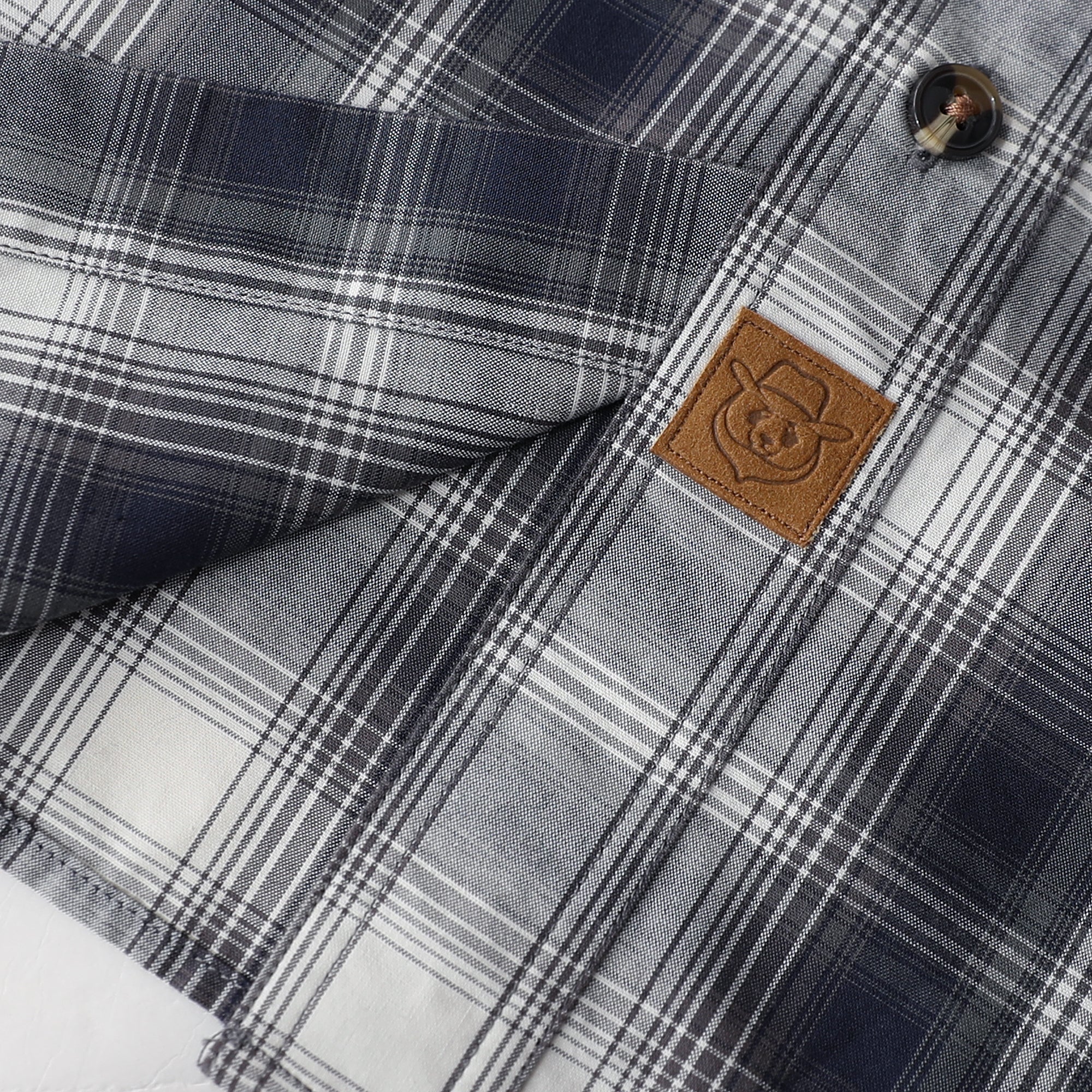 Dubinik® Mens Long Sleeve Button Down Shirts Casual Plaid Shirt with Practical Double Pockets Comfortable and Soft#0050019