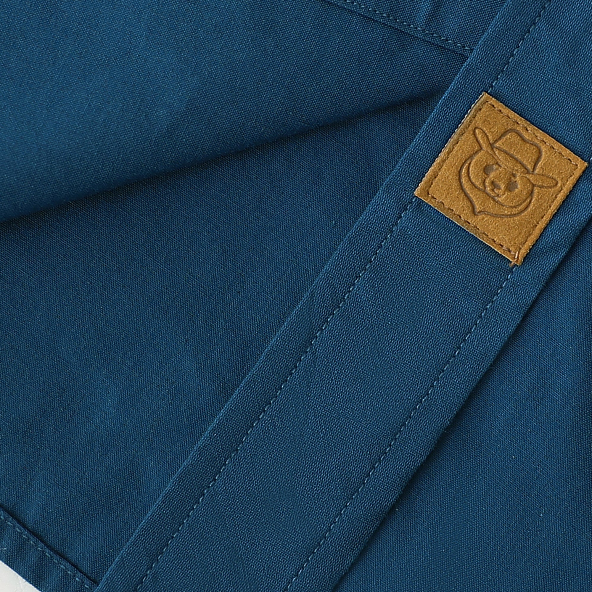 Dubinik® Mens Long Sleeve Button Down Solid Navy Blue Shirts Casual Plaid Shirt with Practical Double Pockets Comfortable and Soft#0050029