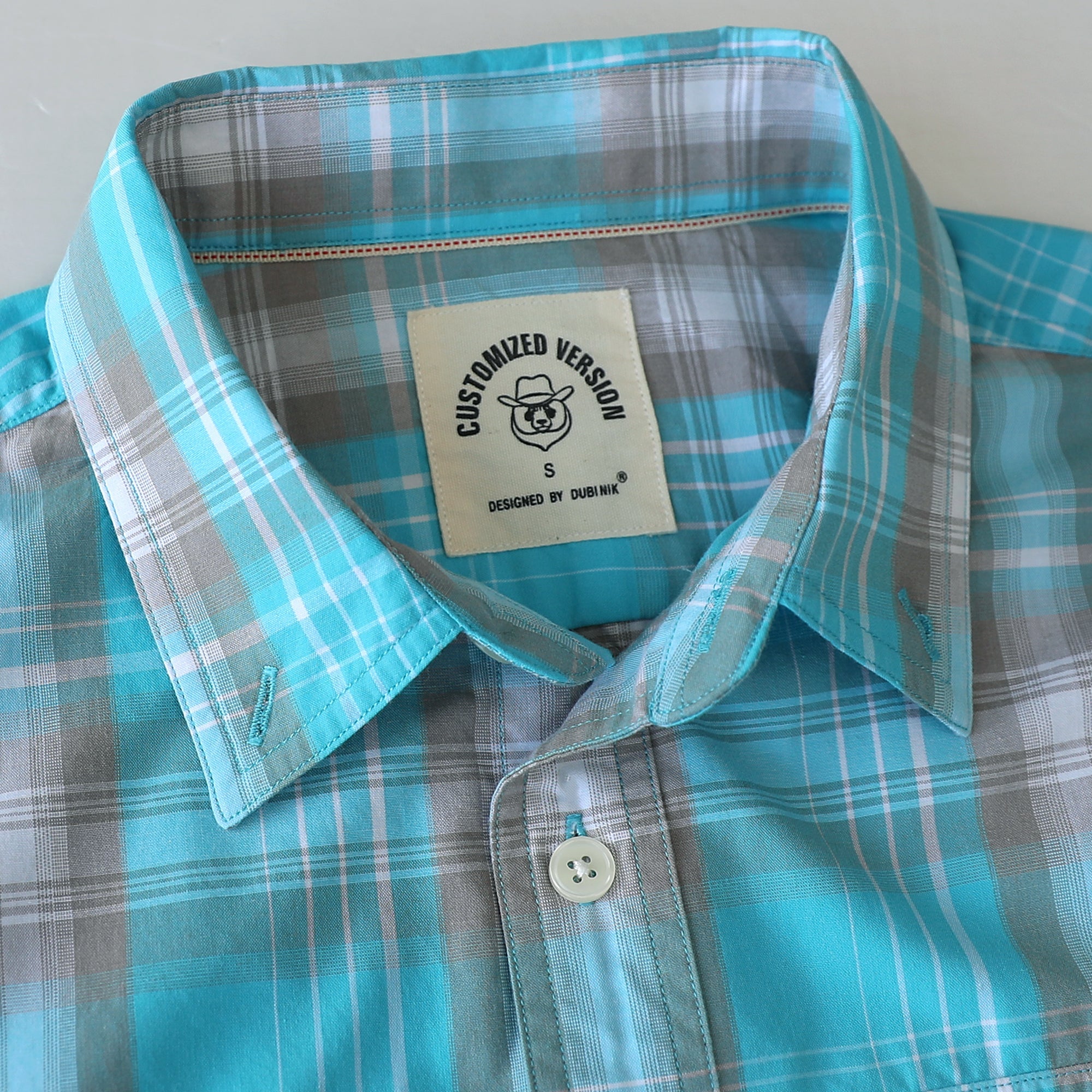 Dubinik® Mens Long Sleeve Button Down Shirts Casual Plaid Shirt with Practical Double Pockets Comfortable and Soft#0050024