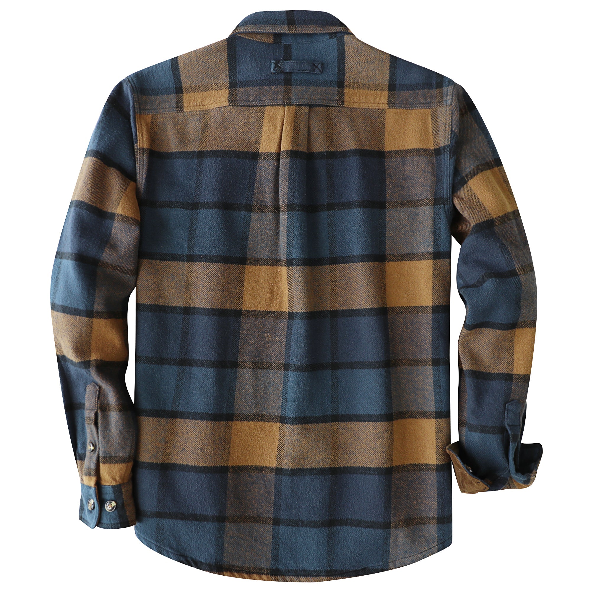 Dubinik® 13oz Ultra Heavyweight Mens Flannel Shirts Long Sleeve Casual Button Down Pocket Soft Warm Cotton Shirt#84003