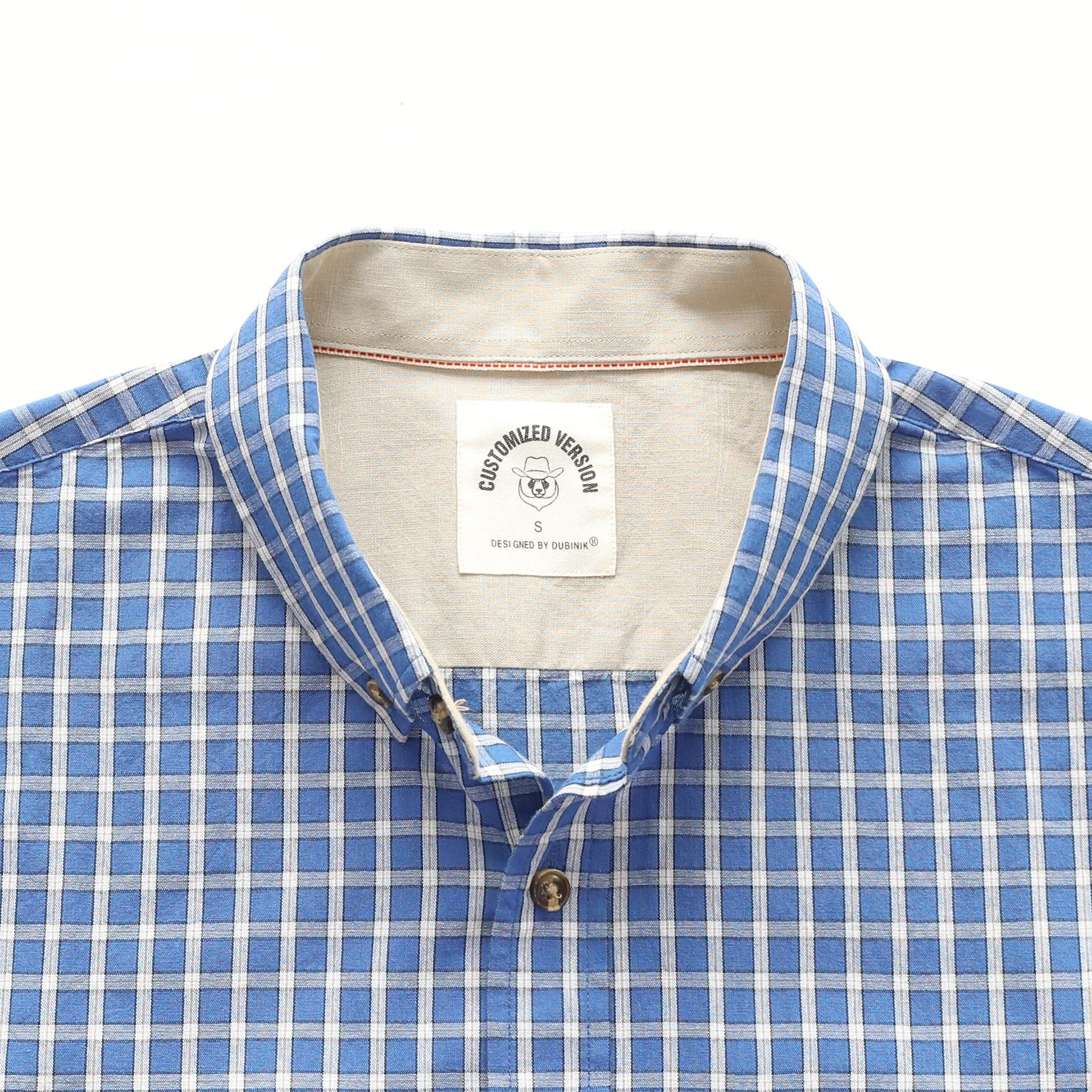 Men's casual short-sleeved cotton shirt #0013