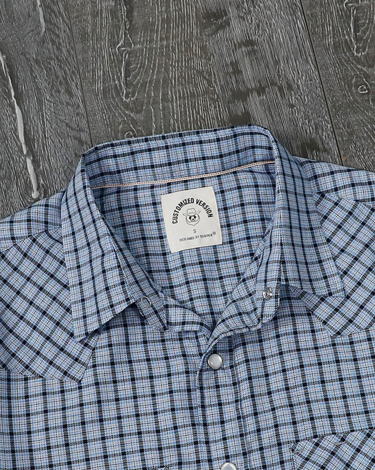 Dubinik®Bamboo Fiber Mens Shirts Short Sleeve Plaid Shirt Men Western Cowboy Pearl Snap Vintage Casual Plaid Shirt #2910