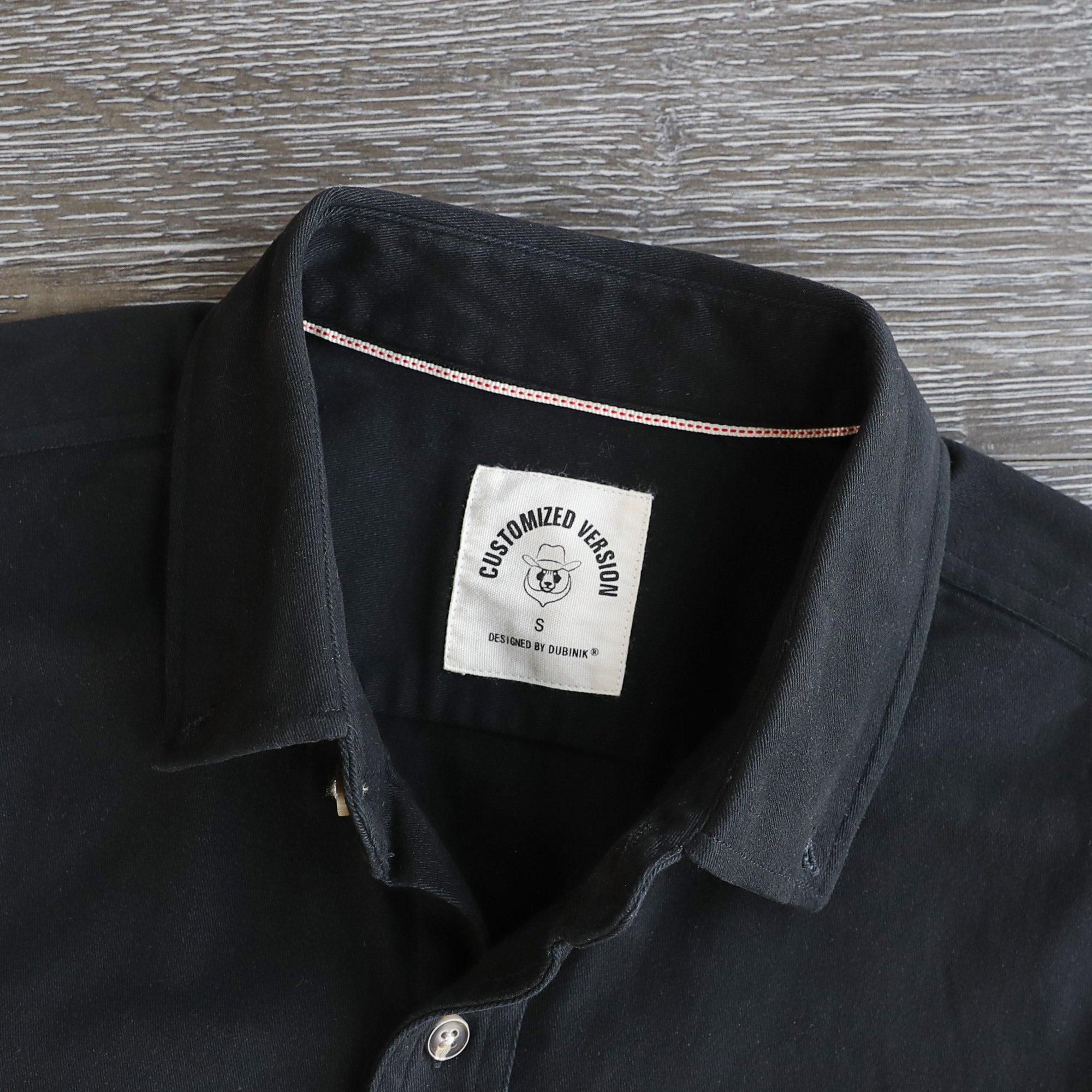 Men's outdoor casual short sleeve Black Solid shirt #1507