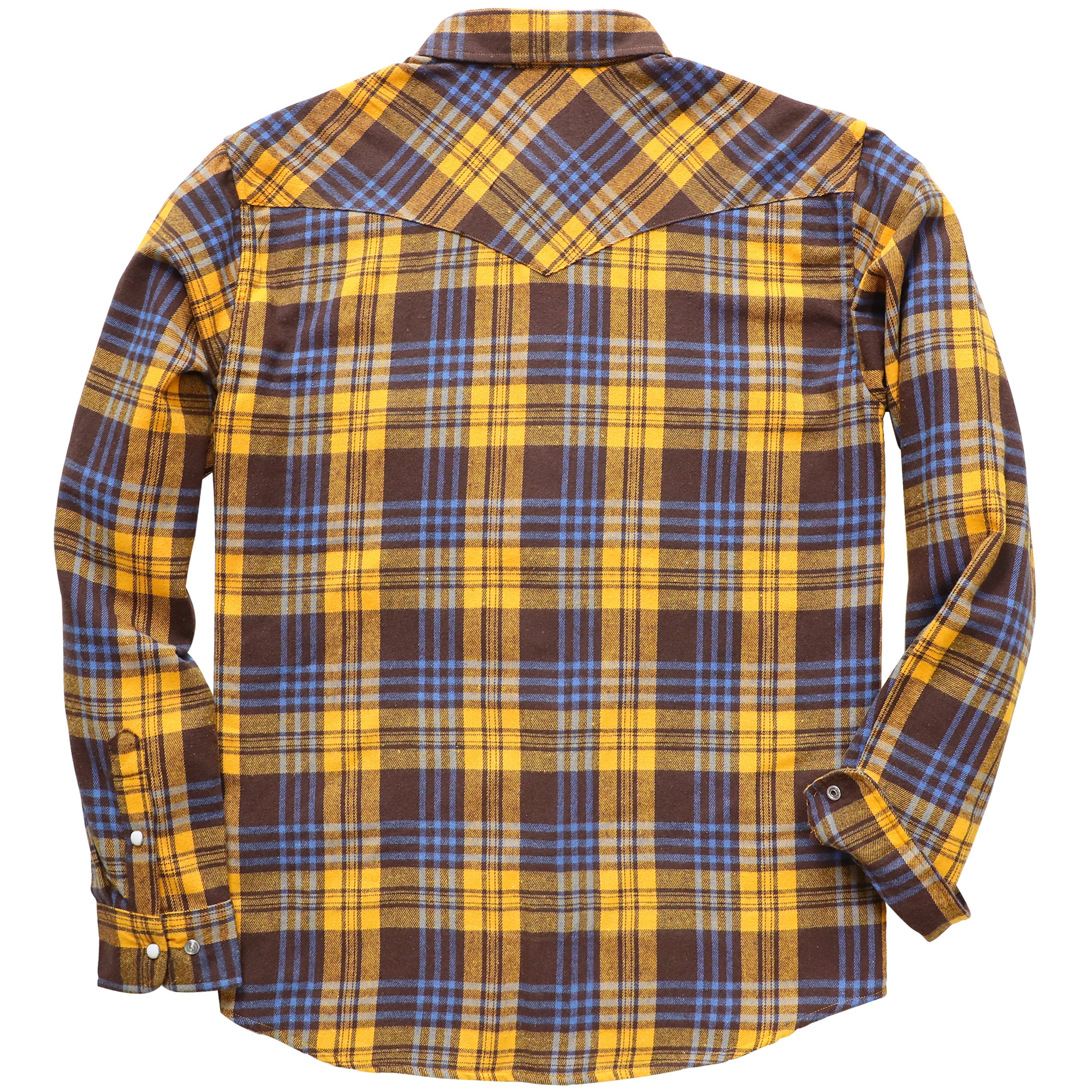 Mens Flannel Long Sleeve Pearl Snap Buttons Western Cowboy Vintage Casual Shirts #2816