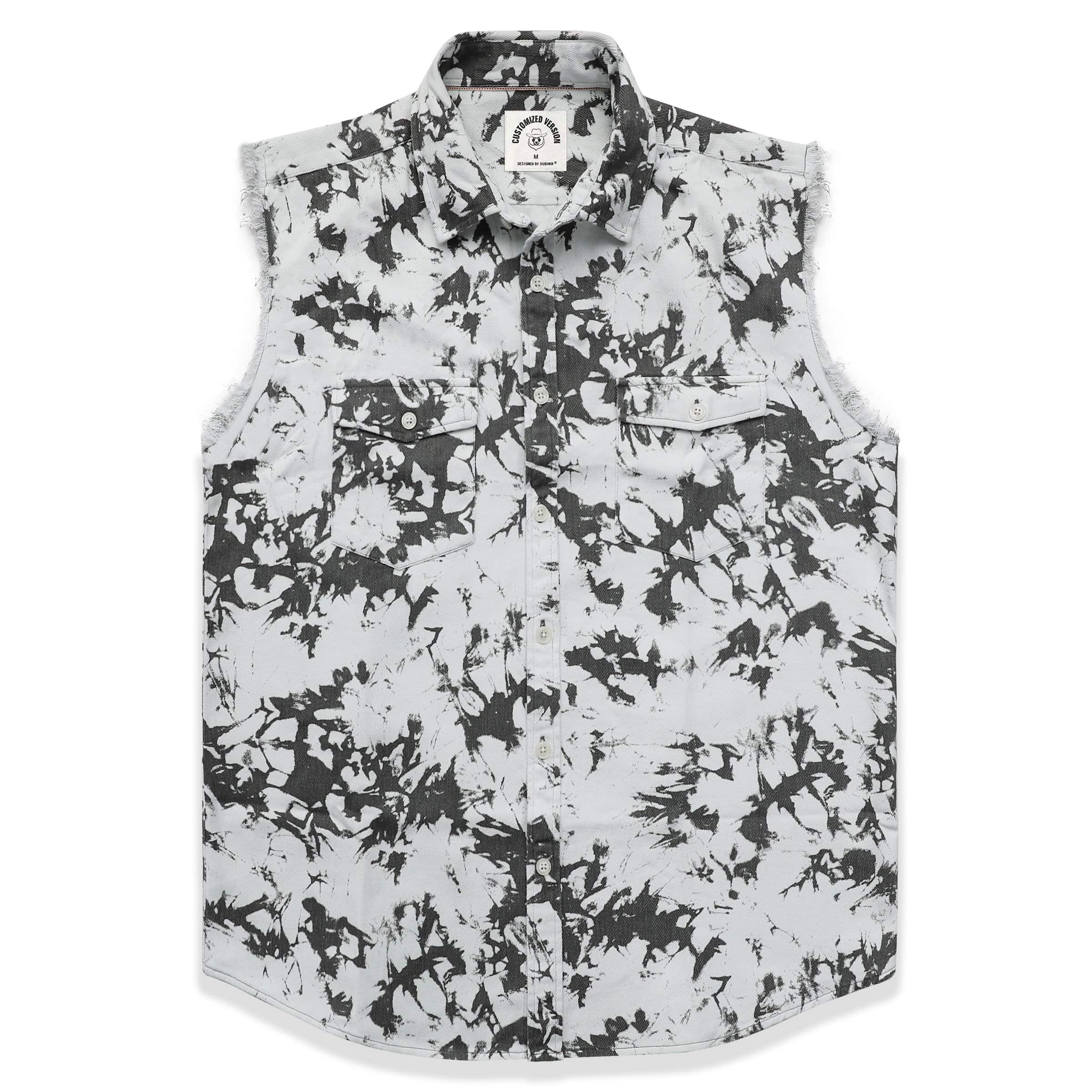 Men's sleeveless denim undershirt #1204