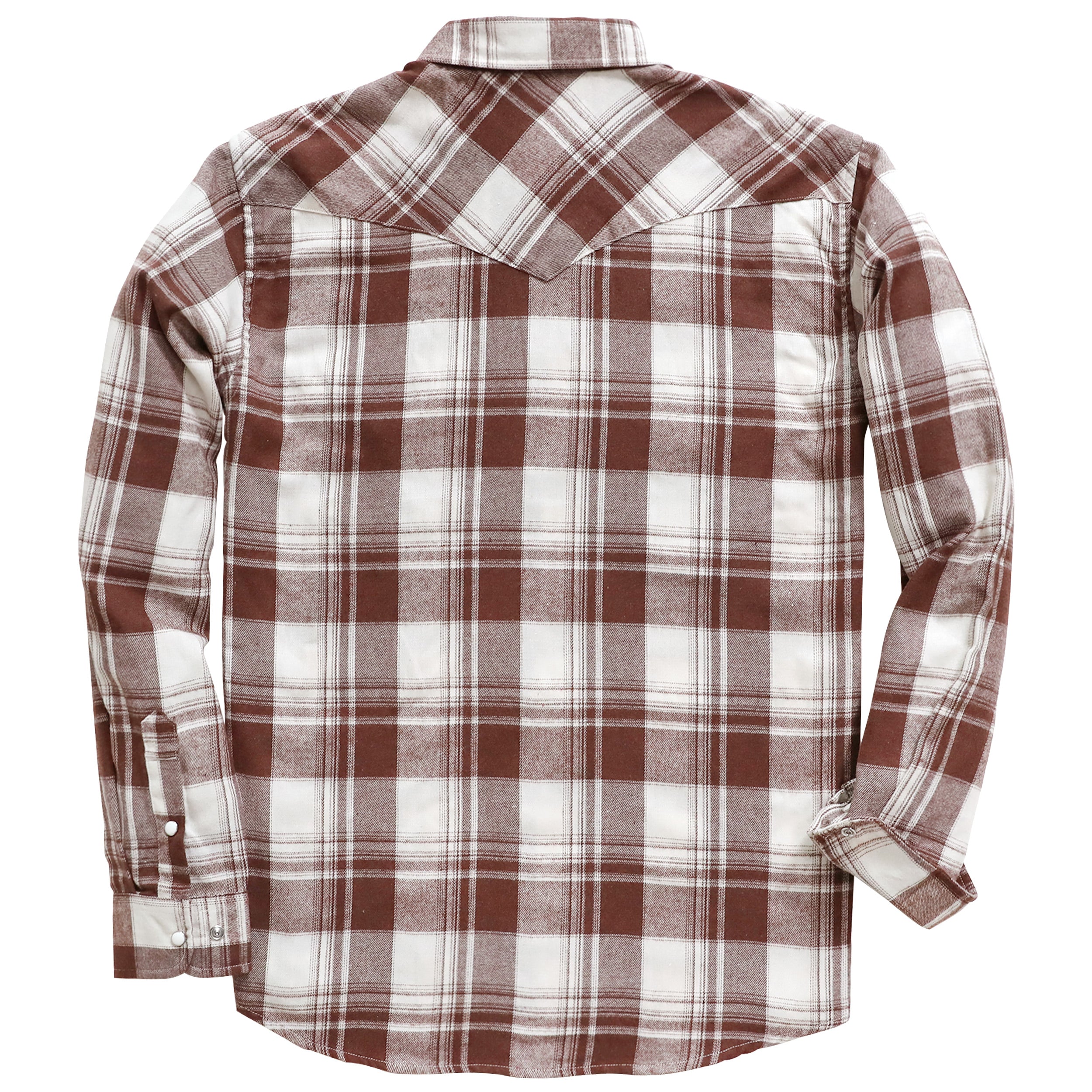 Mens Flannel Long Sleeve Pearl Snap Buttons Western Cowboy Vintage Casual Shirts #2814