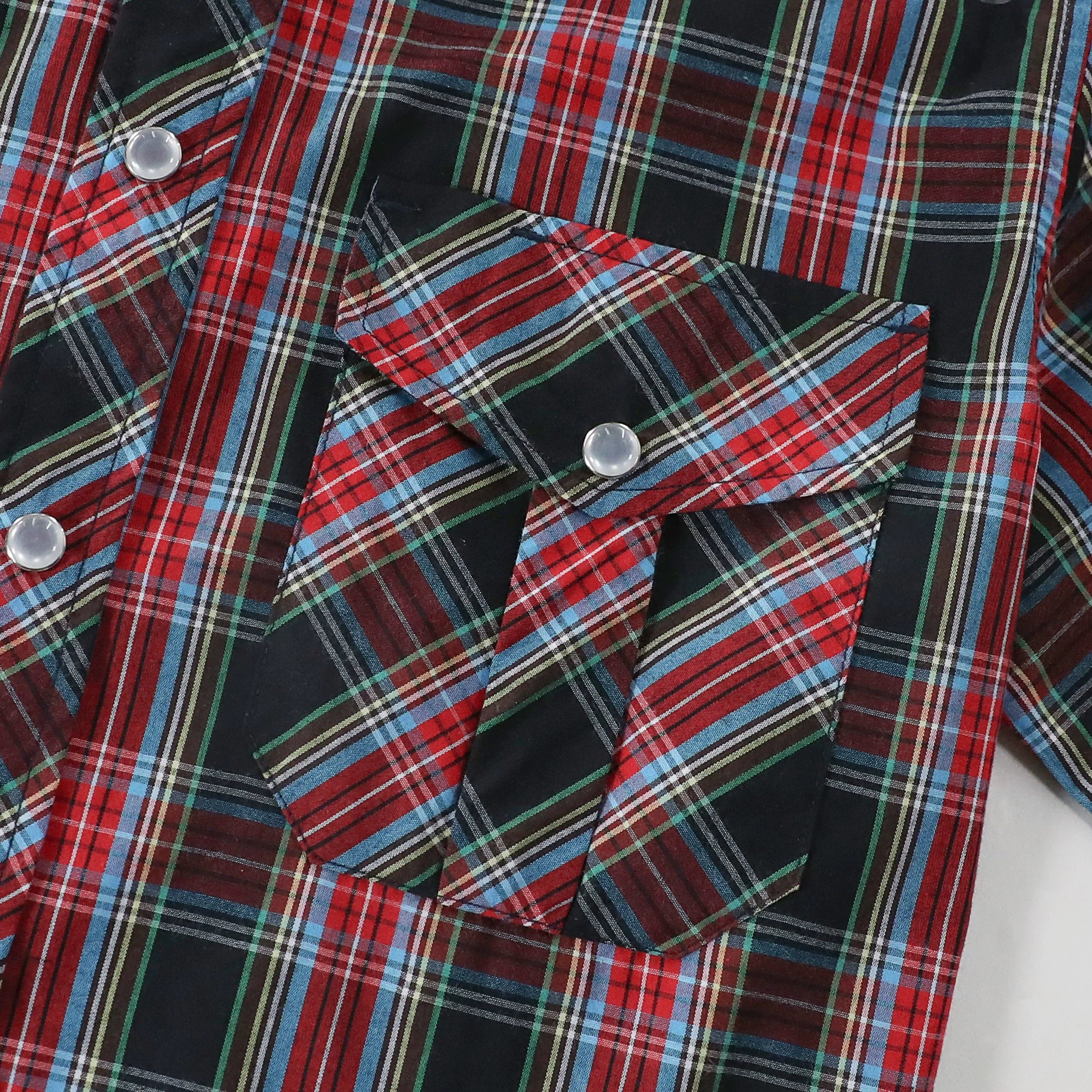 Dubinik® Pearl Snap Shirts for Men Long Sleeve Western Shirts for Men Vintage Casual Plaid Shirt Cowboy Shirts for Men#42011